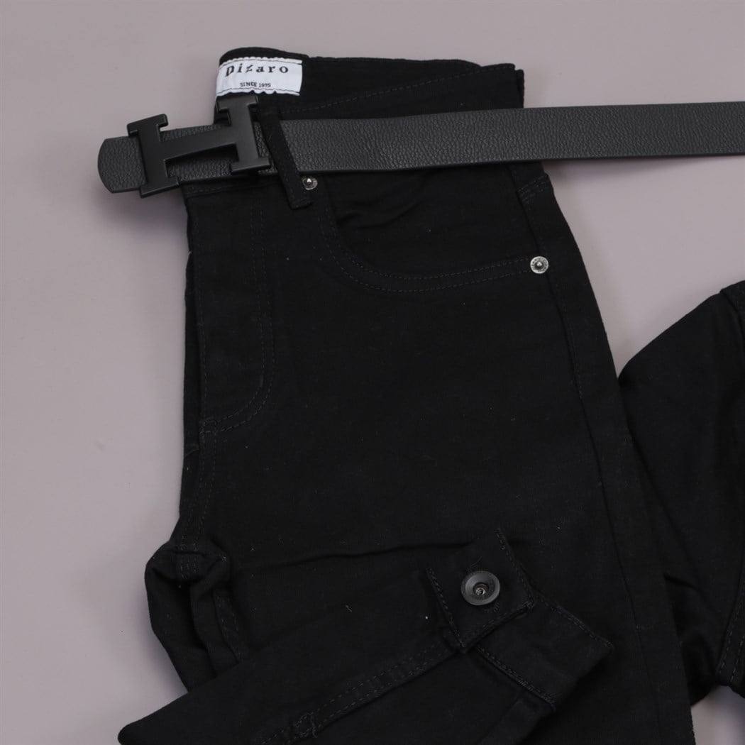 Siyah Kot Ceket Ayakkabı Pantolon Kombini