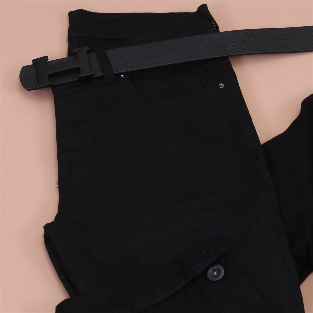 Siyah Kot Ceket Kombini