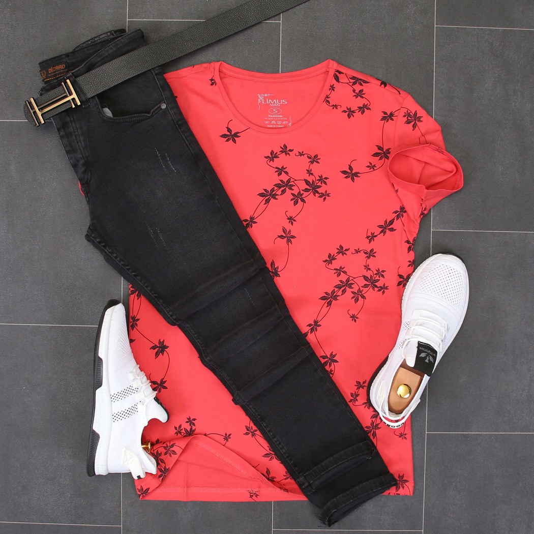 Siyah Kot Pantolon Tshirt Ayakkabı Kombini