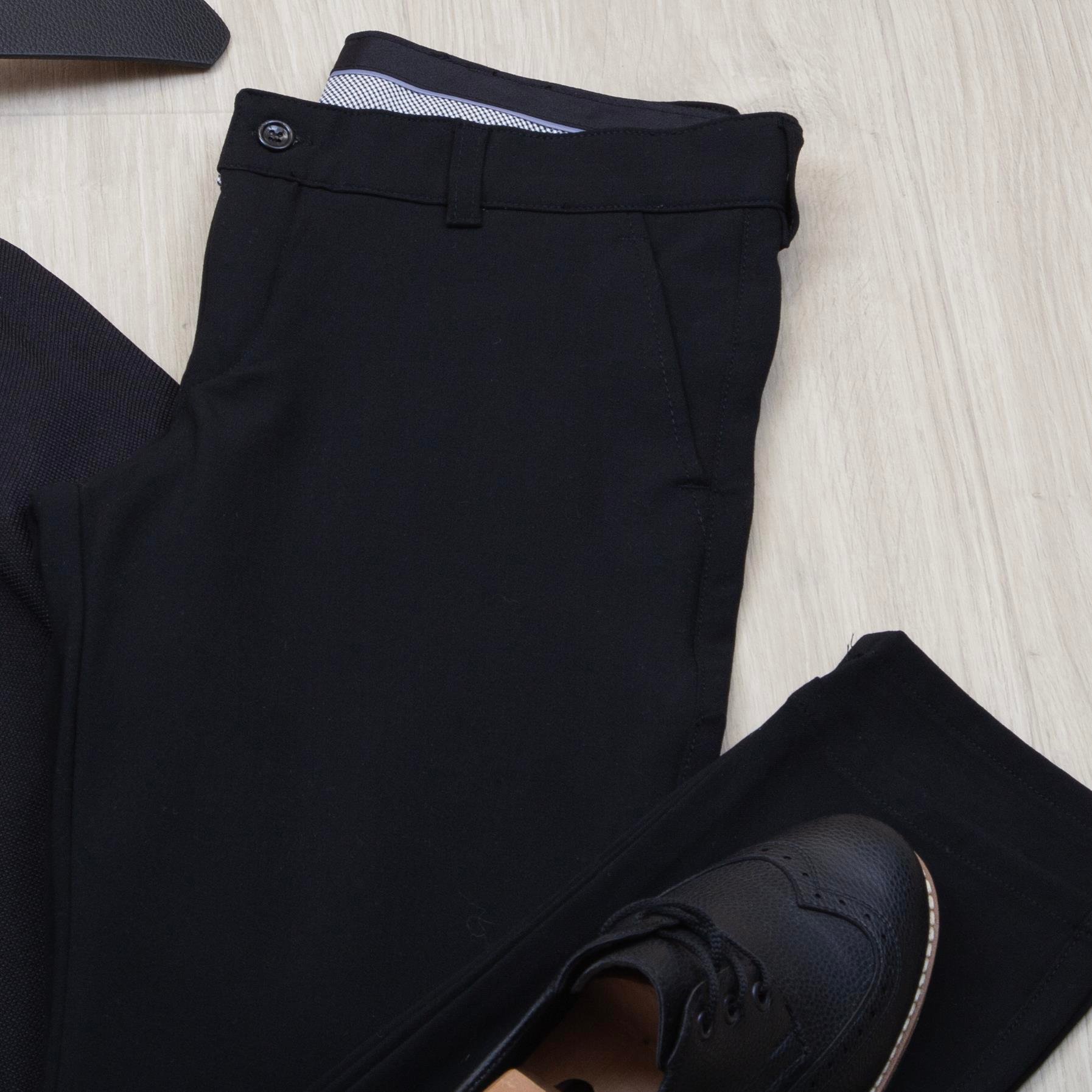 Siyah Kruvaze Blazer Ceket Gömlek Pantolon Ayakkabı Kombin