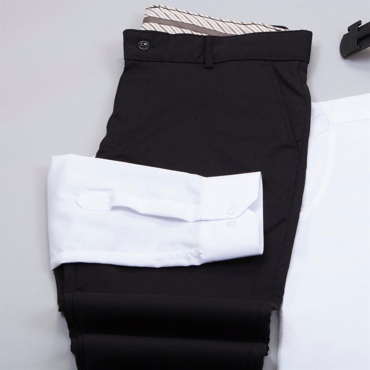 Siyah Pantolon Beyaz Gömlek Ayakkabı Kombin