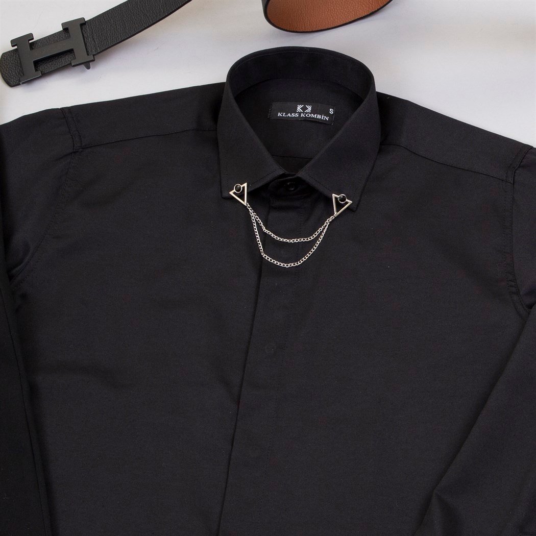 Siyah Pantolon Gömlek Ayakkabı Kombin