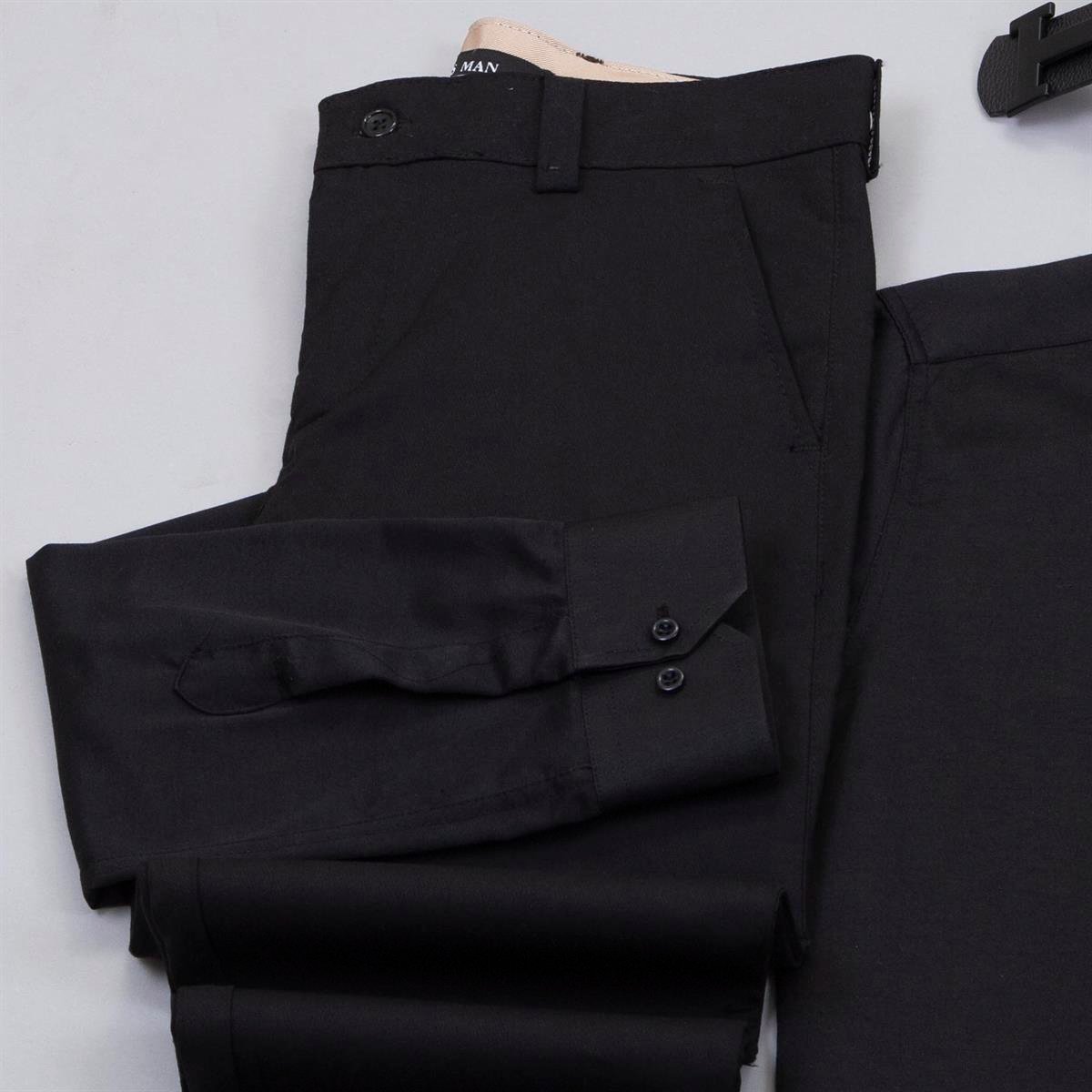 Siyah Pantolon Siyah Gömlek Ayakkabı Kombin