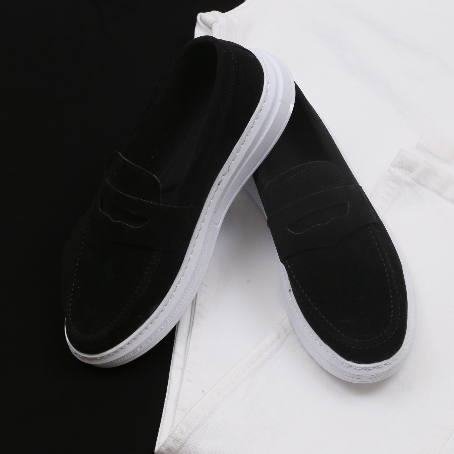 Siyah Polo Yaka Tişört Kot Pantolon Kombini Erkek | Slim Fit Şık Günlük Set
