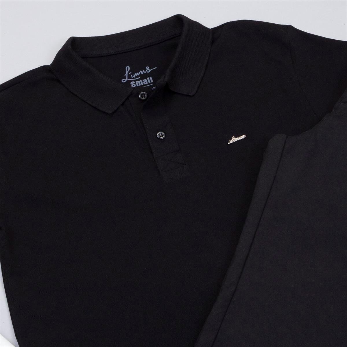 Siyah Polo Yaka Tişört Pantolon Ayakkabı Kombin