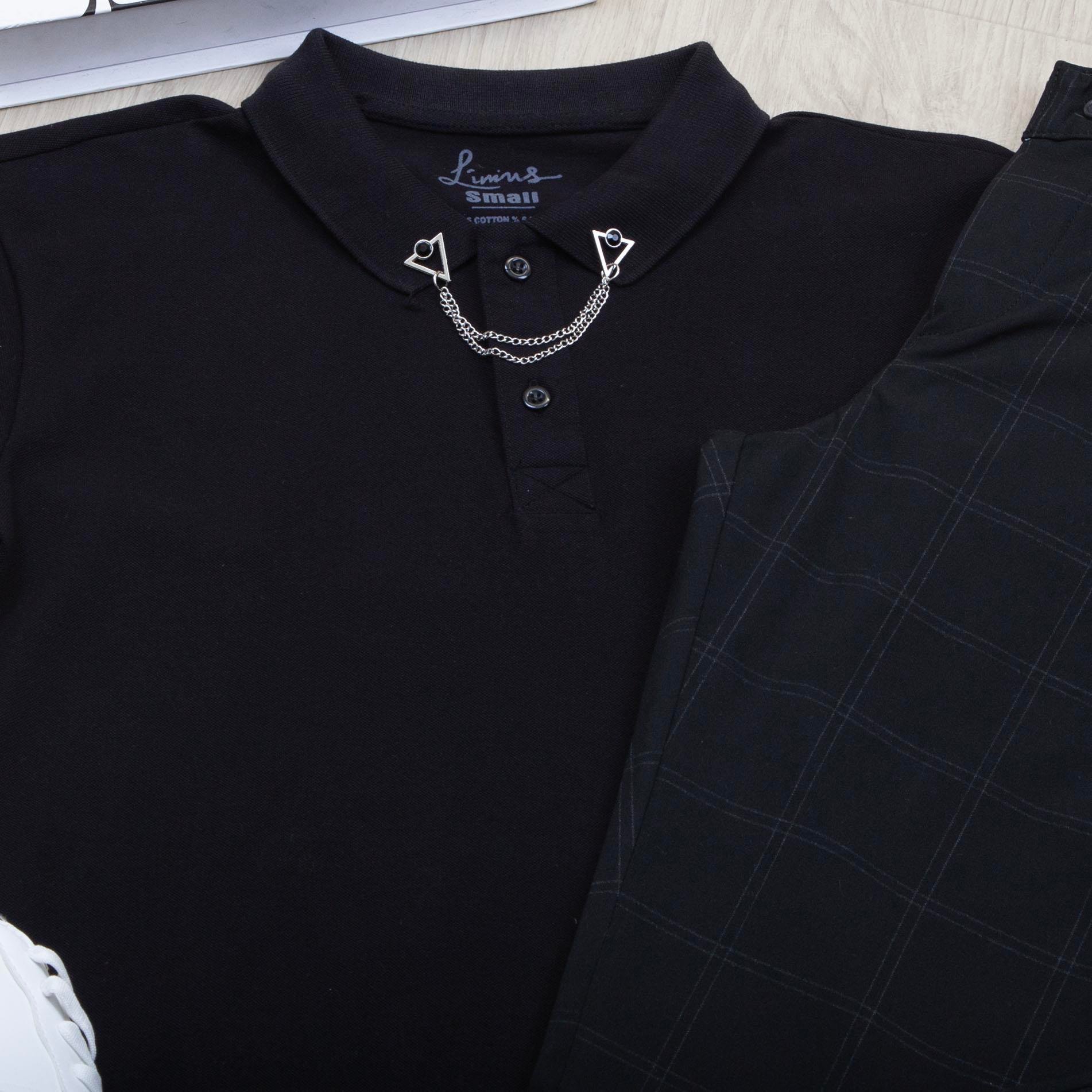 Siyah Polo Yaka Tişört Pantolon Ayakkabı Kombin