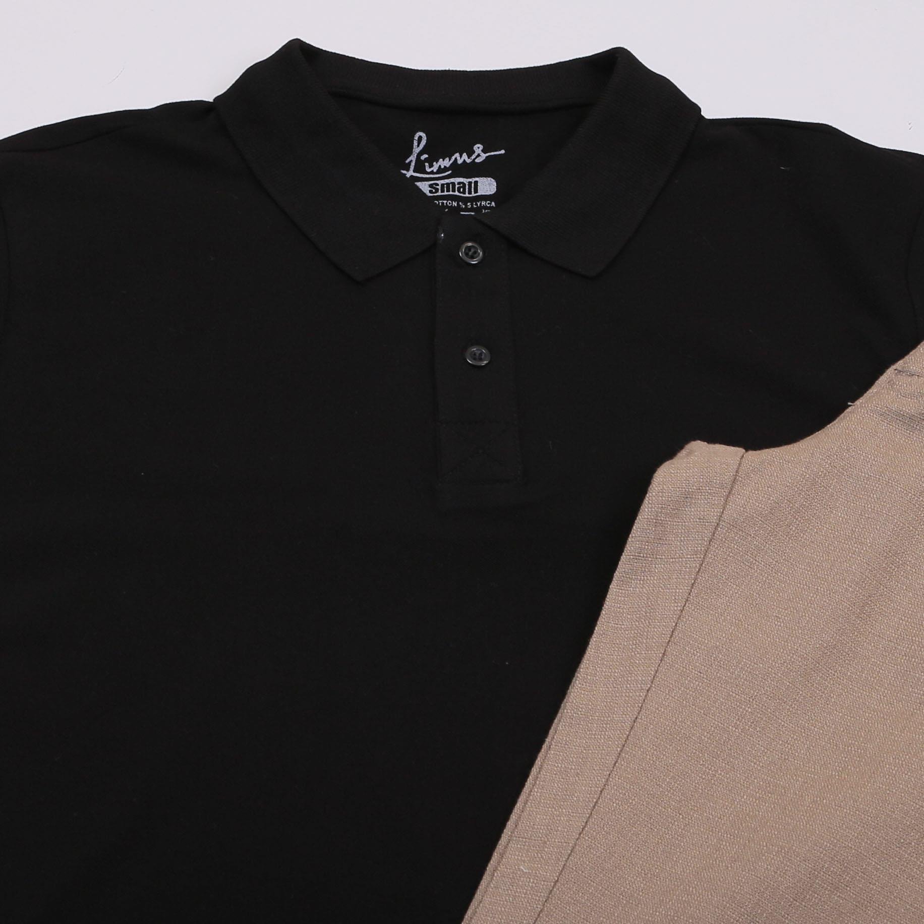 Siyah Polo Yaka Tişört Pantolon Ayakkabı Kombin