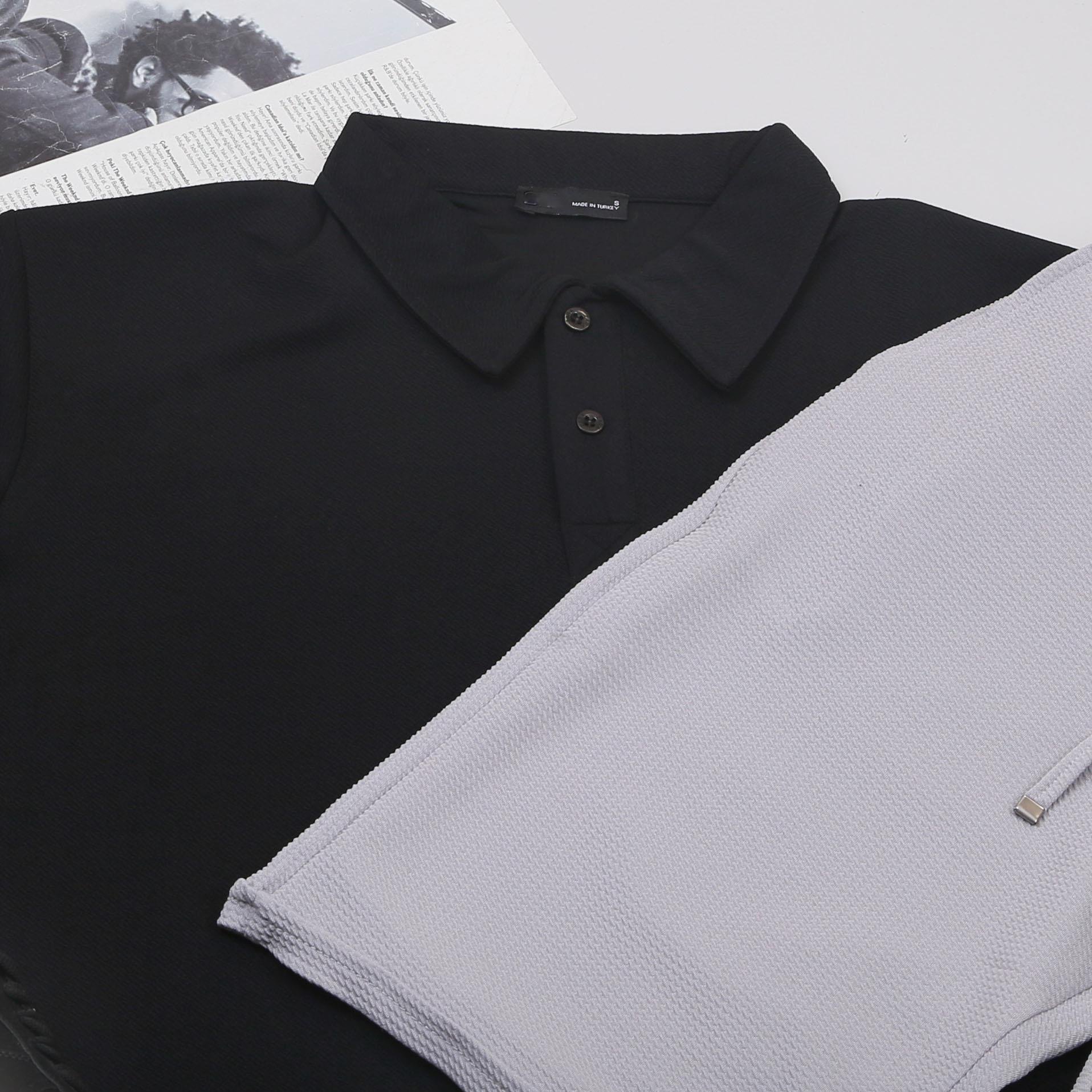 Siyah Polo Yaka Tişört Şort  Ayakkabı Kombin