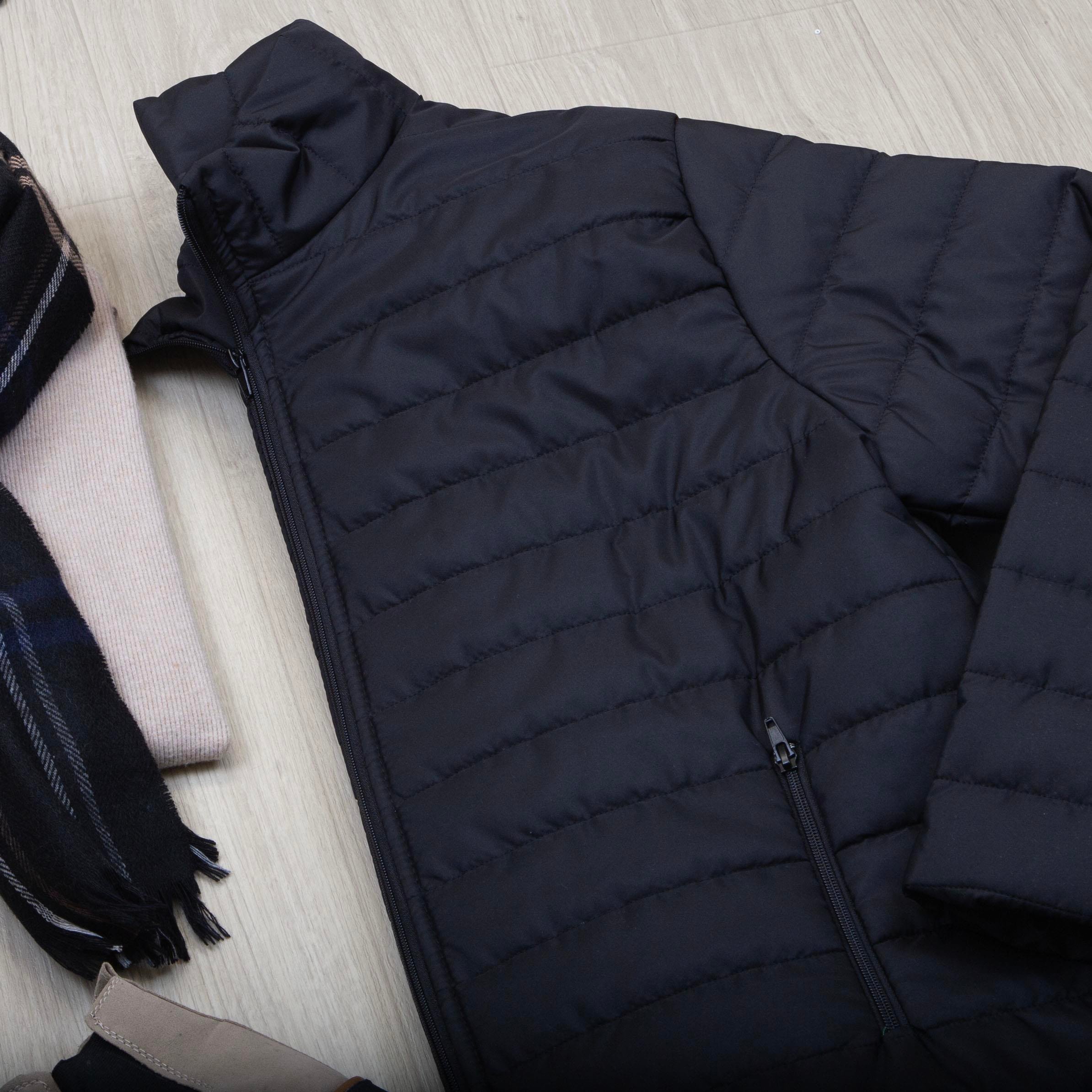 Siyah Şişme Mont Boğazlı Body Pantolon Bot Kombin