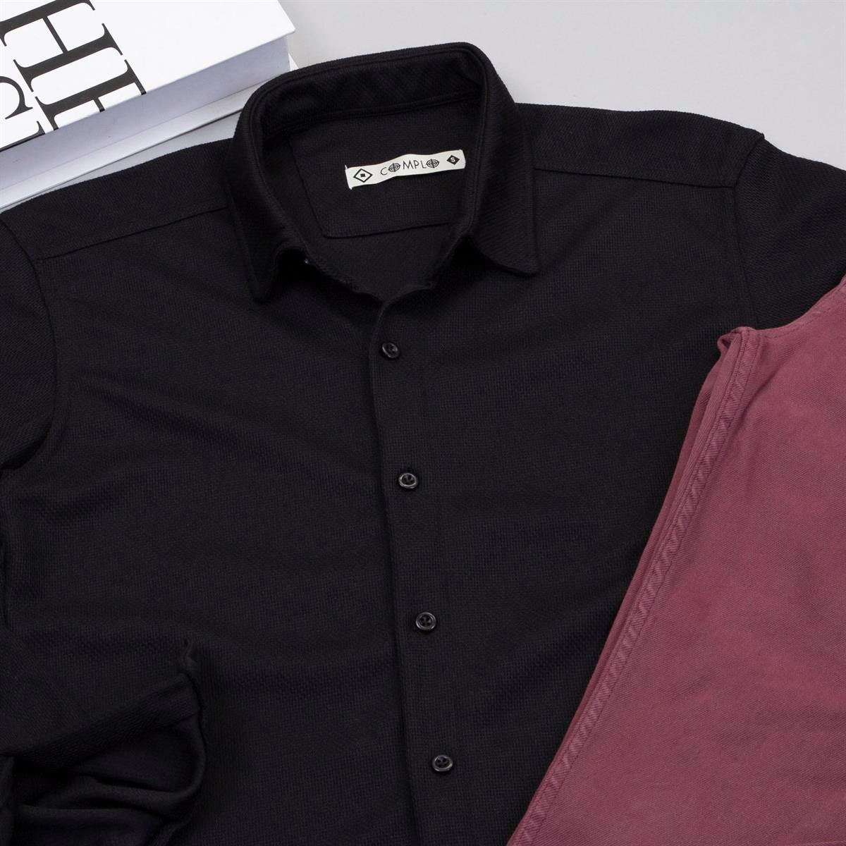 Siyah Spor Gömlek Pantolon Ayakkabı Kombin