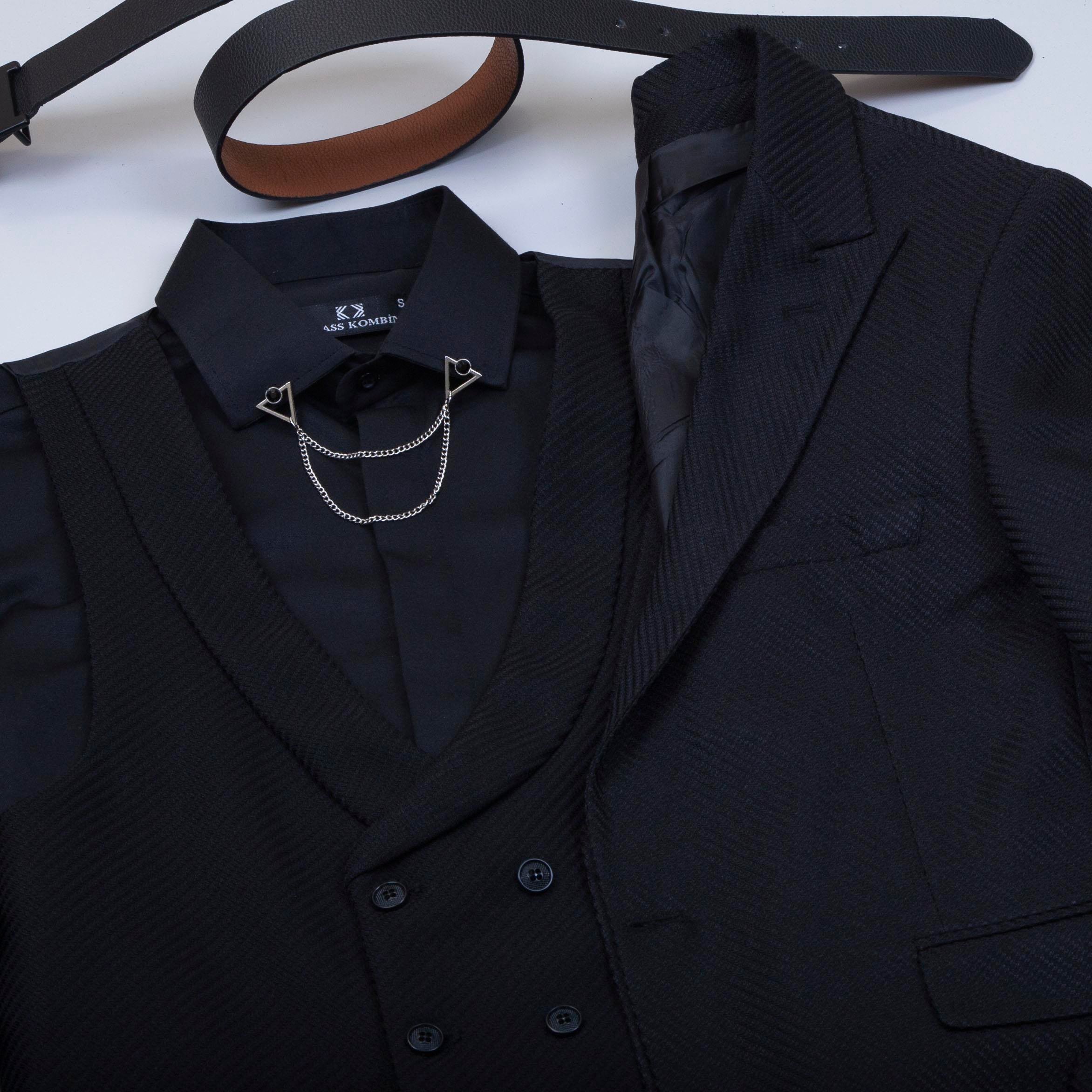 Siyah Takım Elbise Kombini