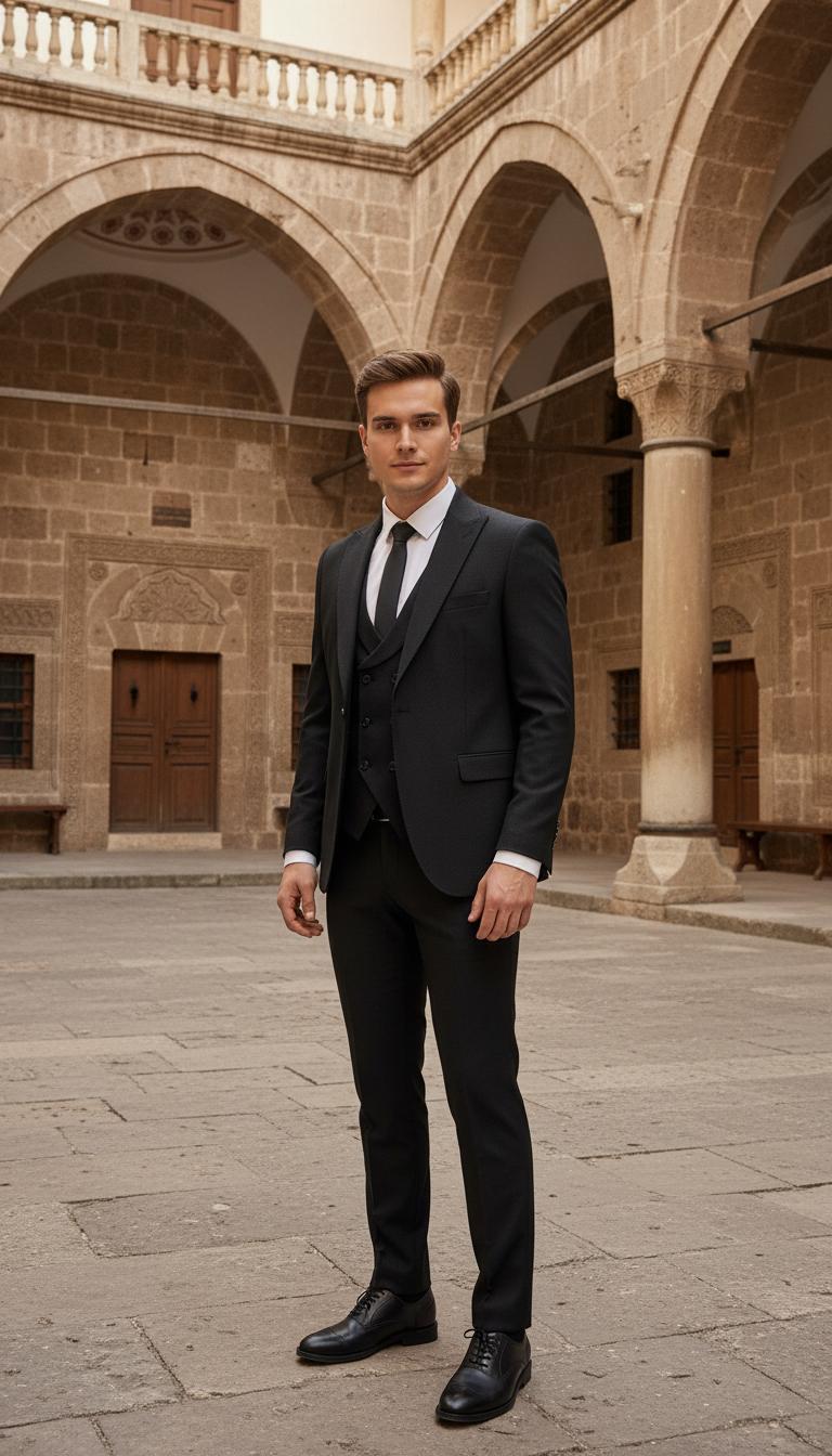 Siyah Takım Elbise Kombini