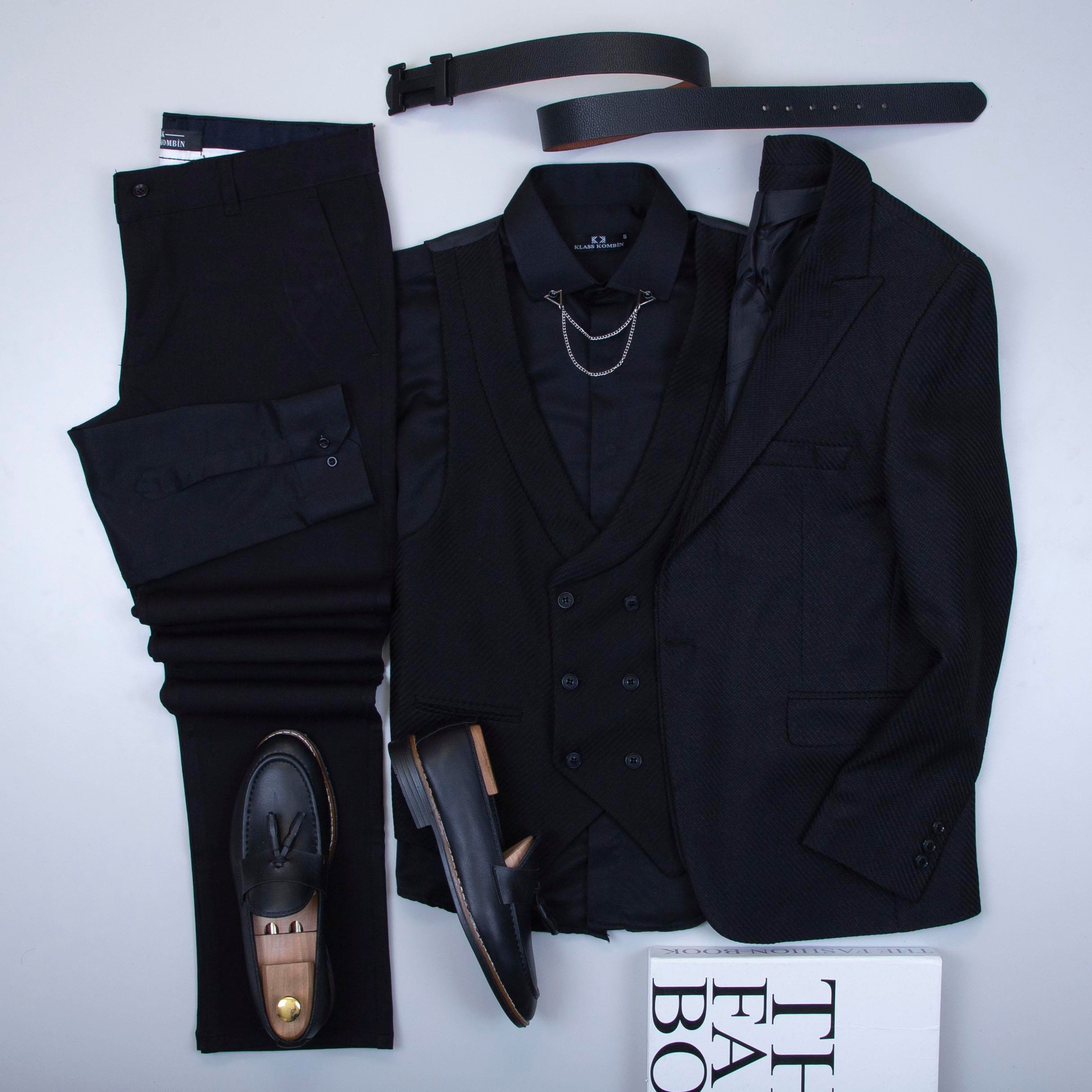 Siyah Takım Elbise Kombini