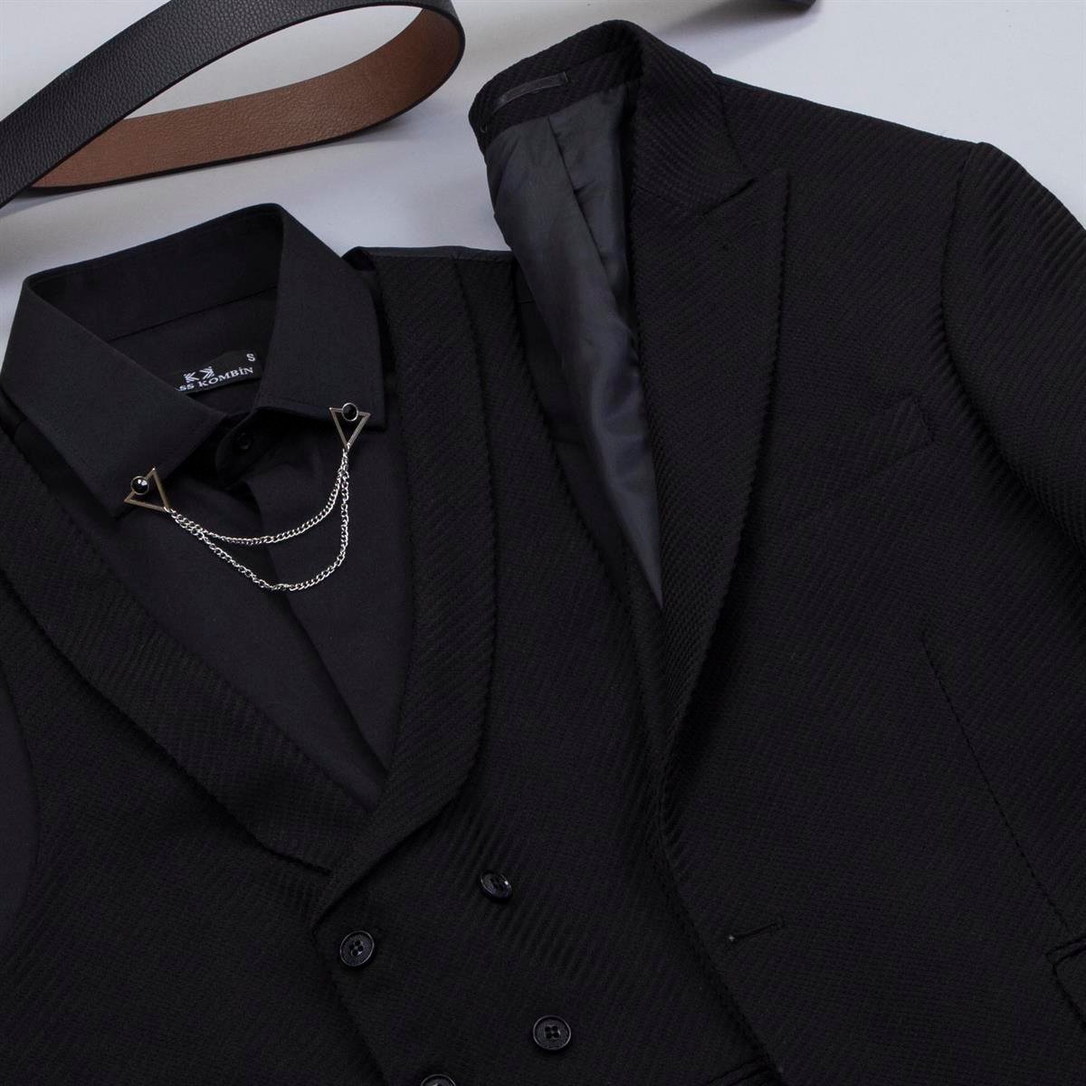 Siyah Takım Elbise Kombini