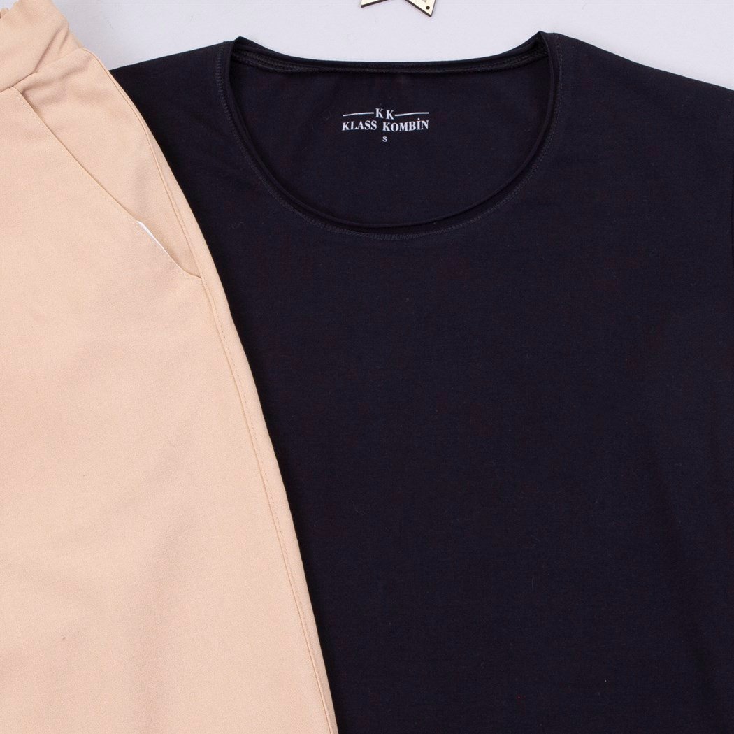 Siyah Tişört Jogger Pantolon Ayakkabı Kombin