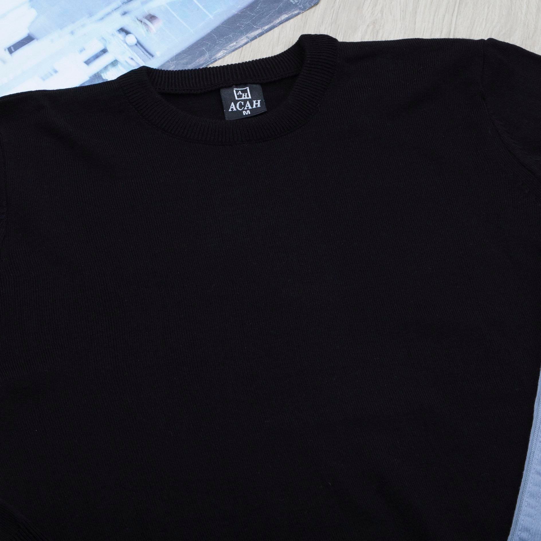 Siyah Triko Kazak Pantolon Ayakkabı Kombin