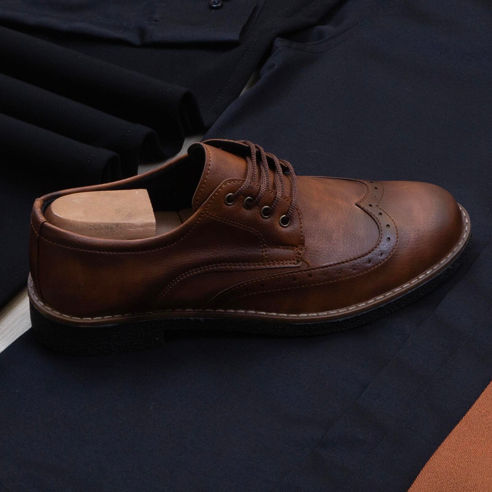 Taba Blazer Ceket Gömlek Pantolon Ayakkabı Kombin