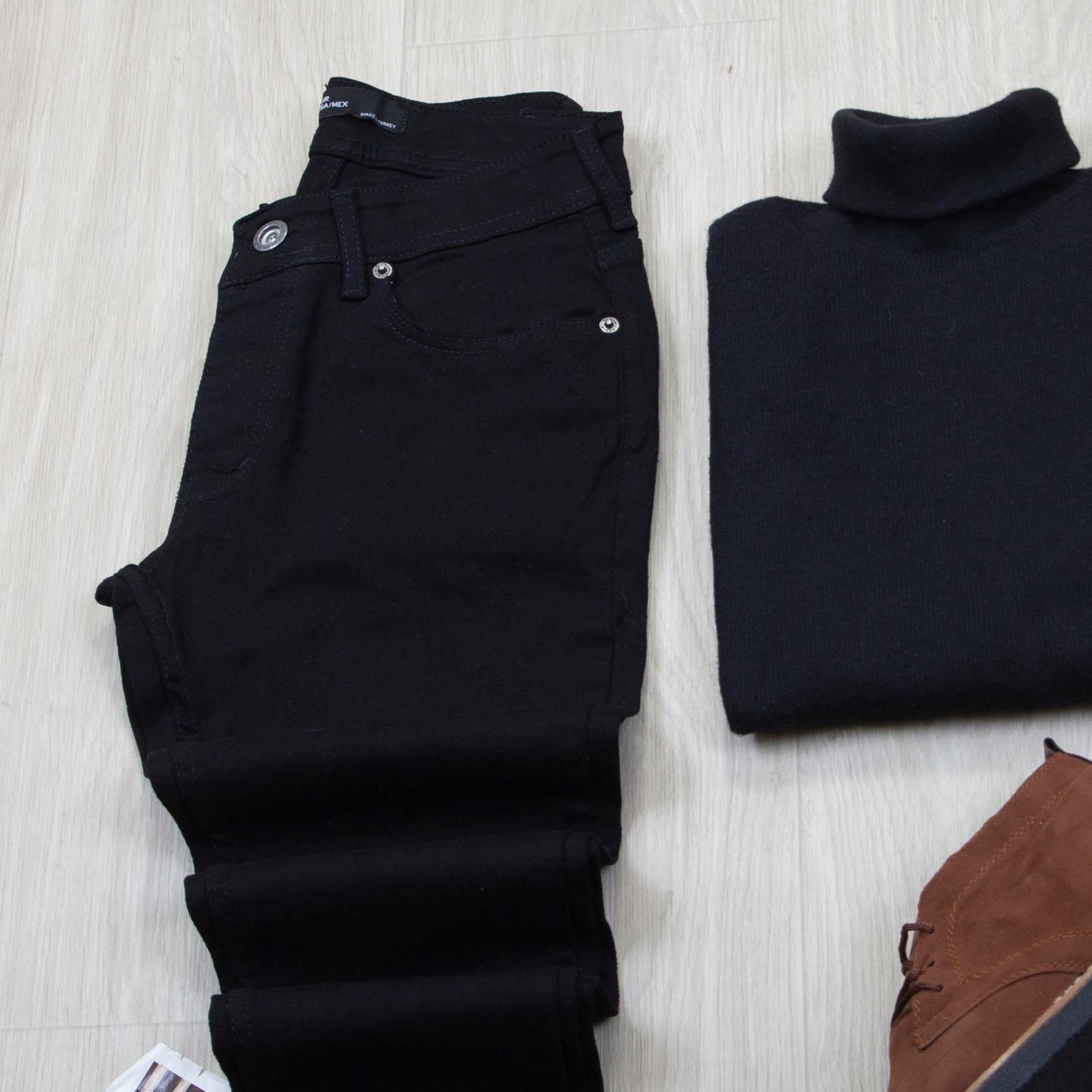 Taba Kaşe Ceket Boğazlı Body Pantolon Bot Kombin