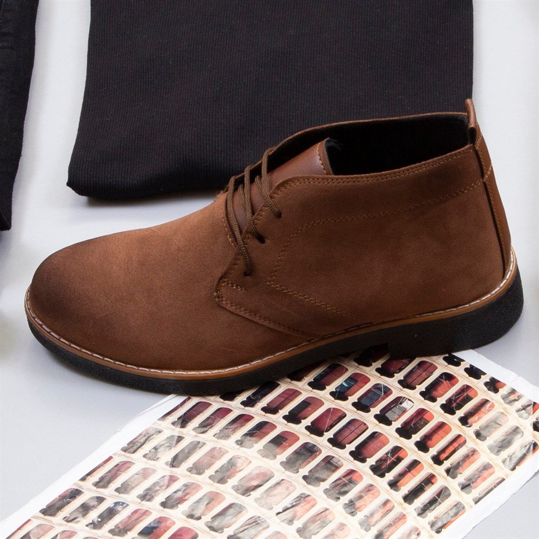 Taba Kaşe Kaban Boğazlı Kazak Pantolon Bot Kombin