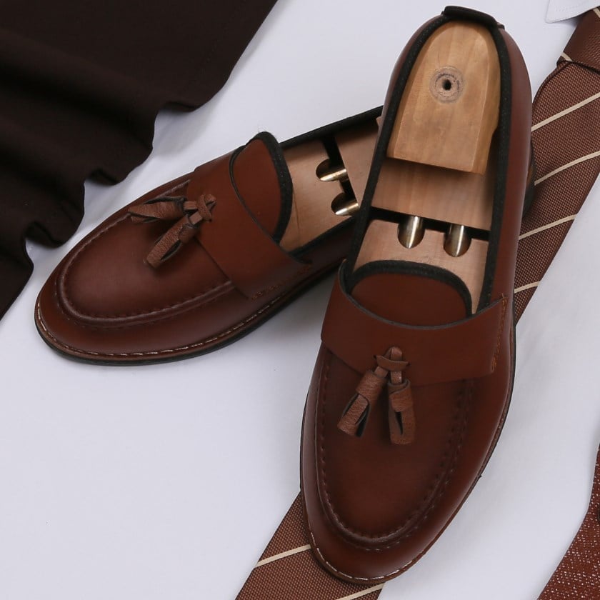 taba Kırçıllı  Blazer Ceket Gömlek Kahve Pantolon Ayakkabı Kombin