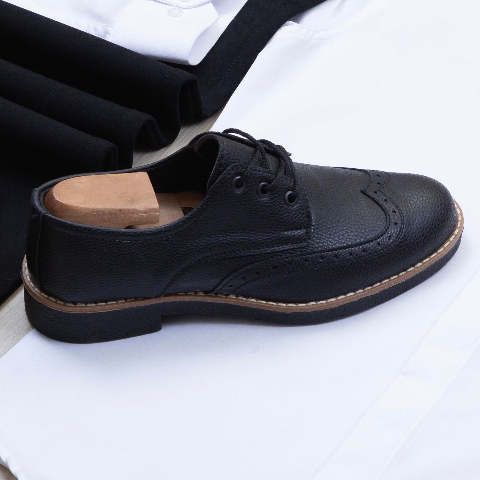 Taba Kırçıllı Blazer Ceket Gömlek Pantolon Ayakkabı Kombin