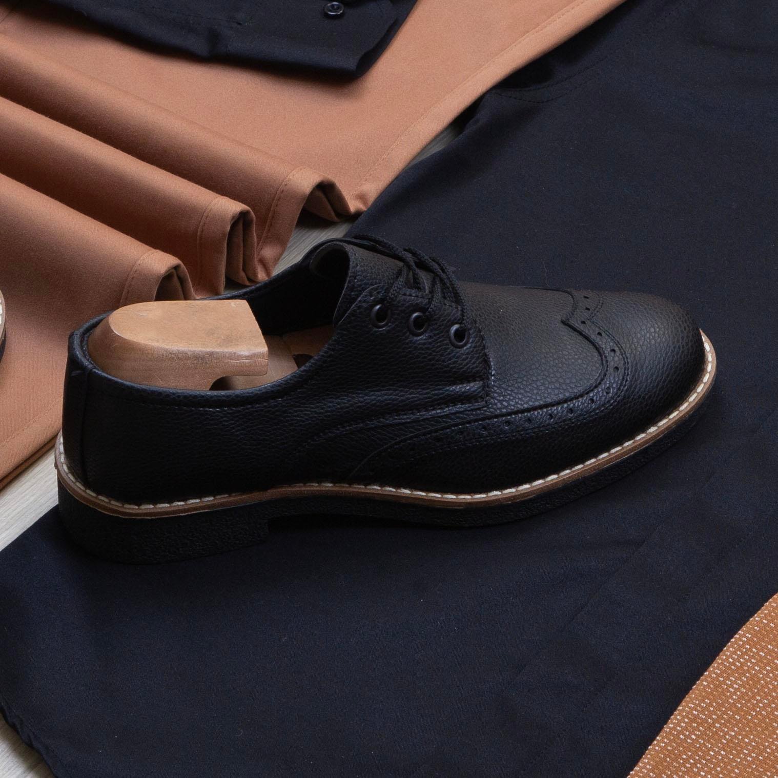 Taba Kırçıllı Blazer Ceket Gömlek Pantolon Ayakkabı Kombin