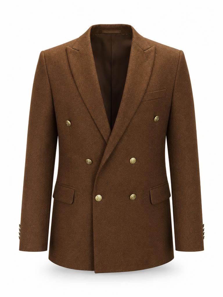 Taba Kruvaze Blazer Ceket