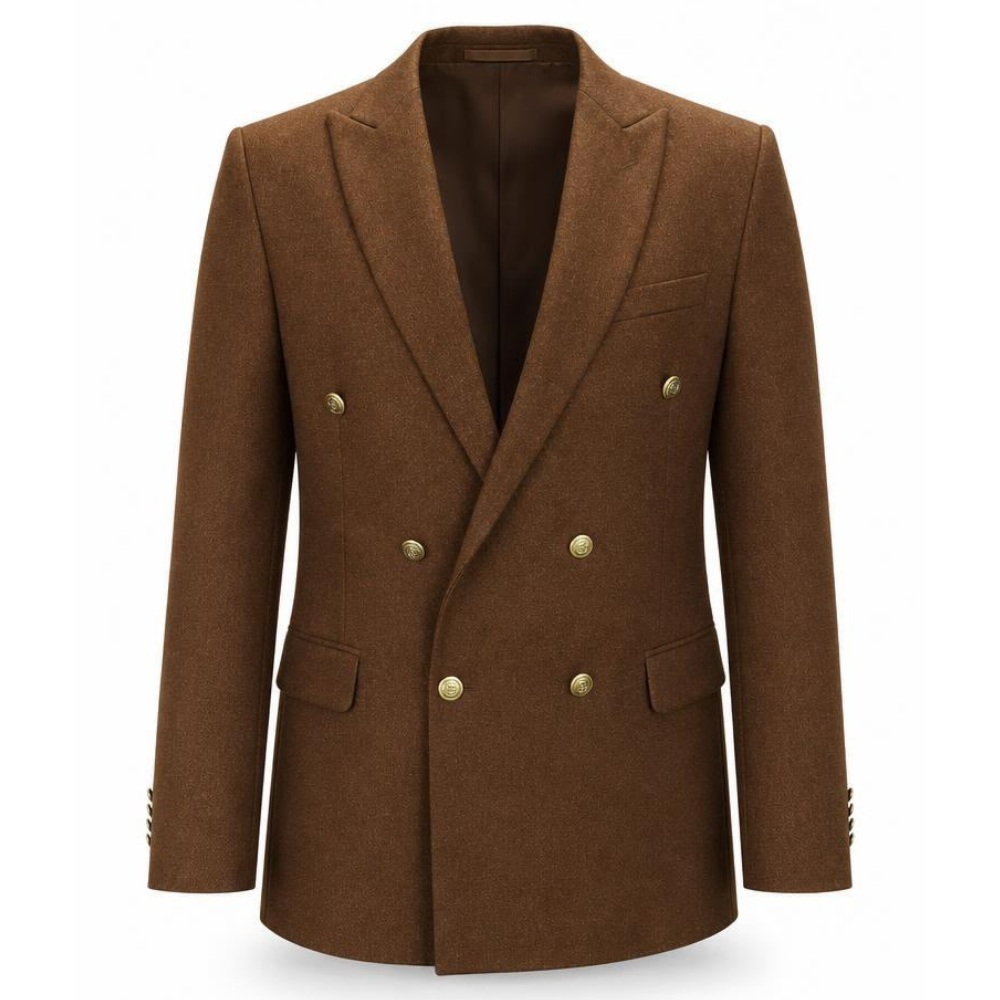 Taba Kruvaze Blazer Ceket