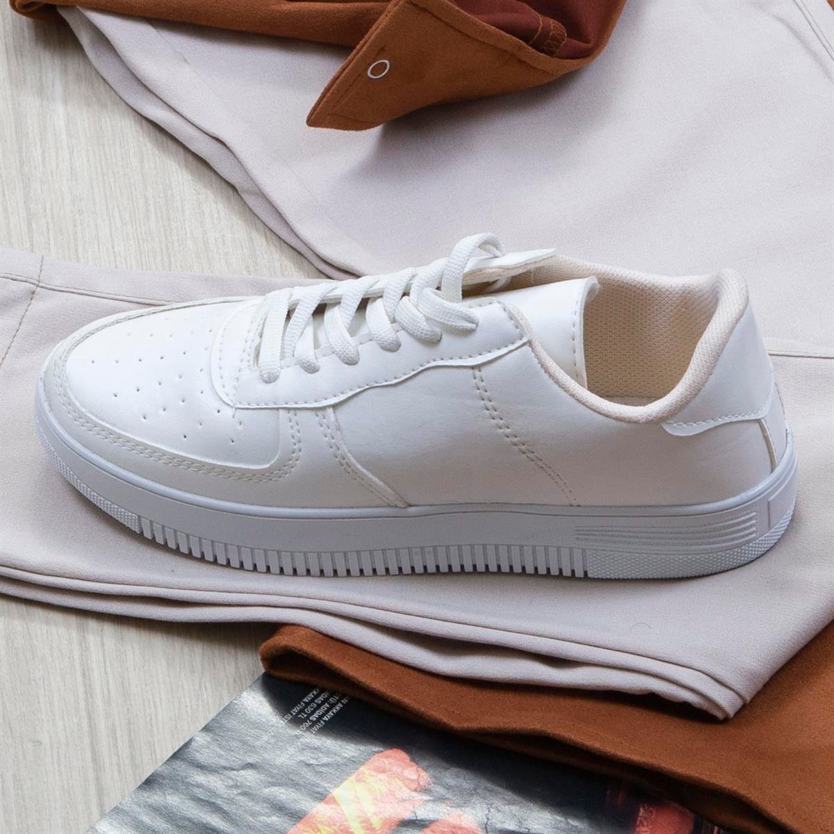 Taba Nubuk Gömlek Pantolon Ayakkabı Kombin