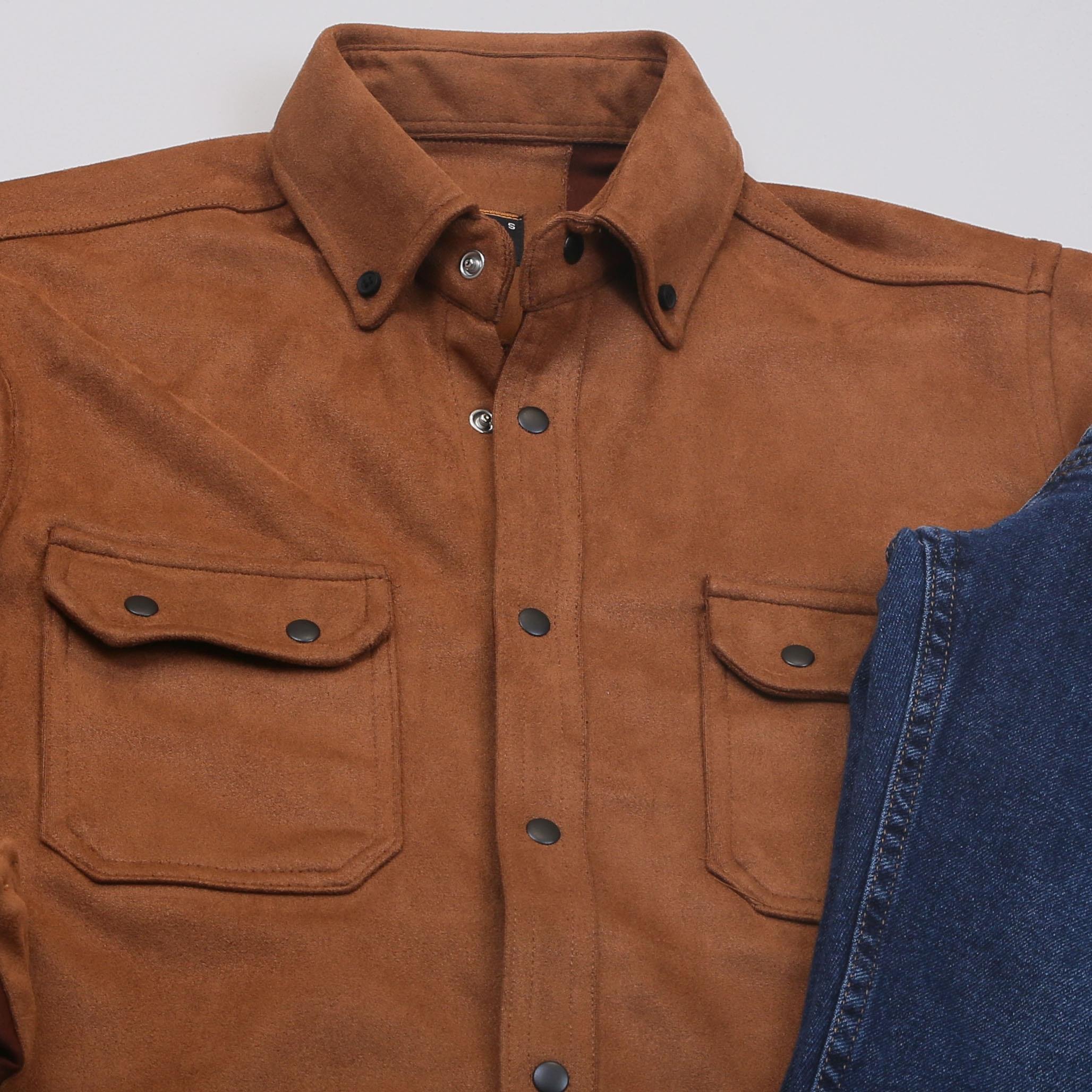 Taba Nubuk Gömlek Pantolon Ayakkabı Kombin