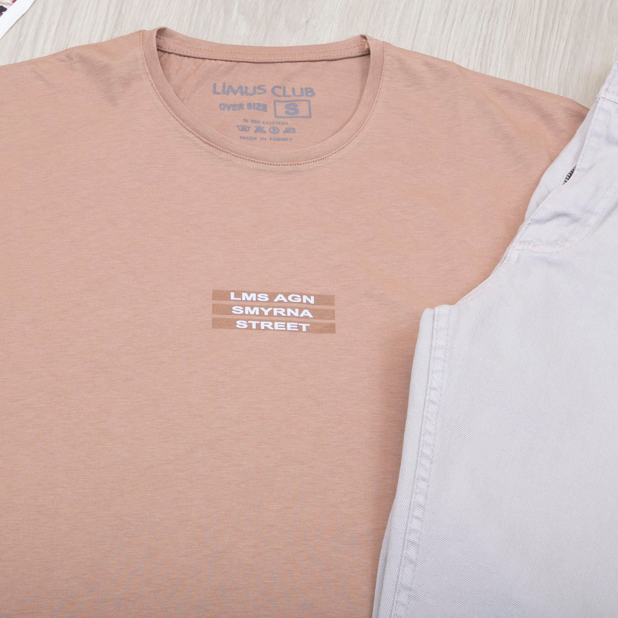 Taba Oversize Tişört Pantolon Ayakkabı Kombin