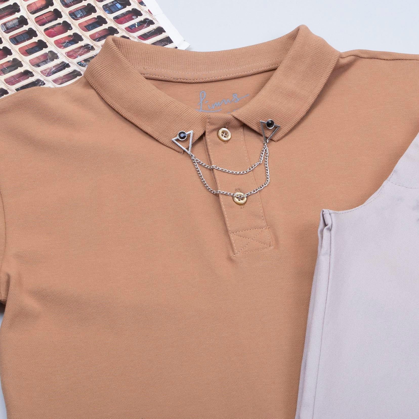 Taba Polo Yaka Tişört Pantolon Ayakkabı Kombin