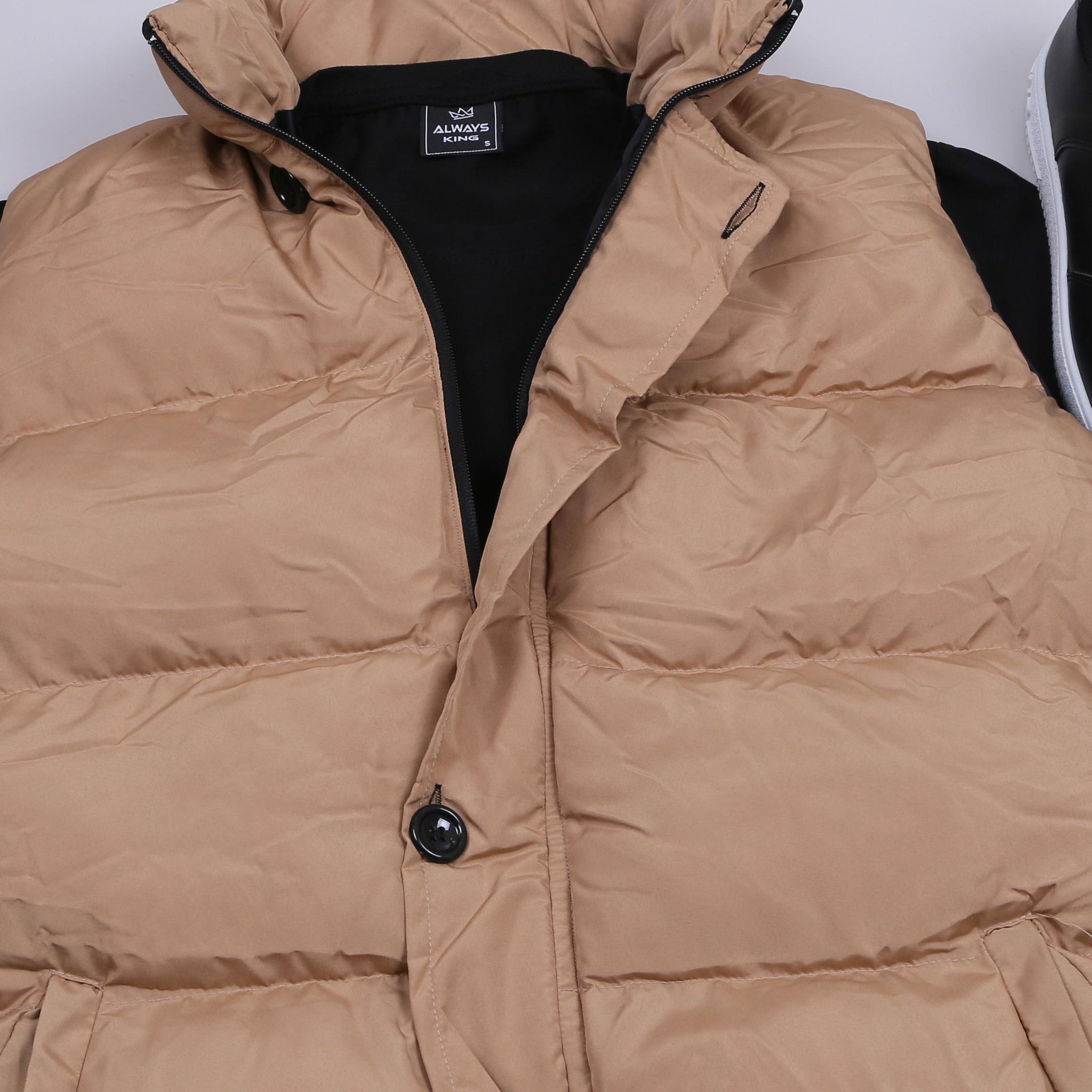 Taba Şişme Yelek Basic Pantolon Ayakkabı Kombin