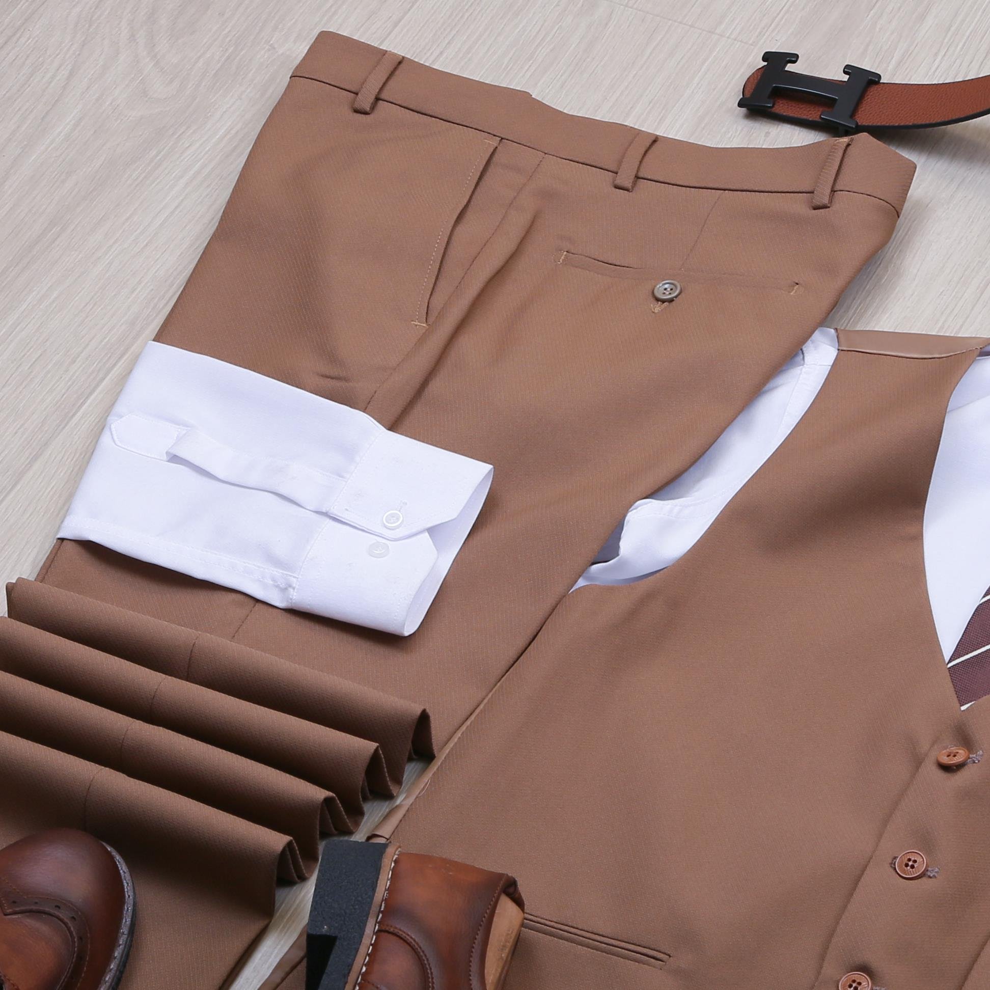 Taba Takım Elbise Kombini