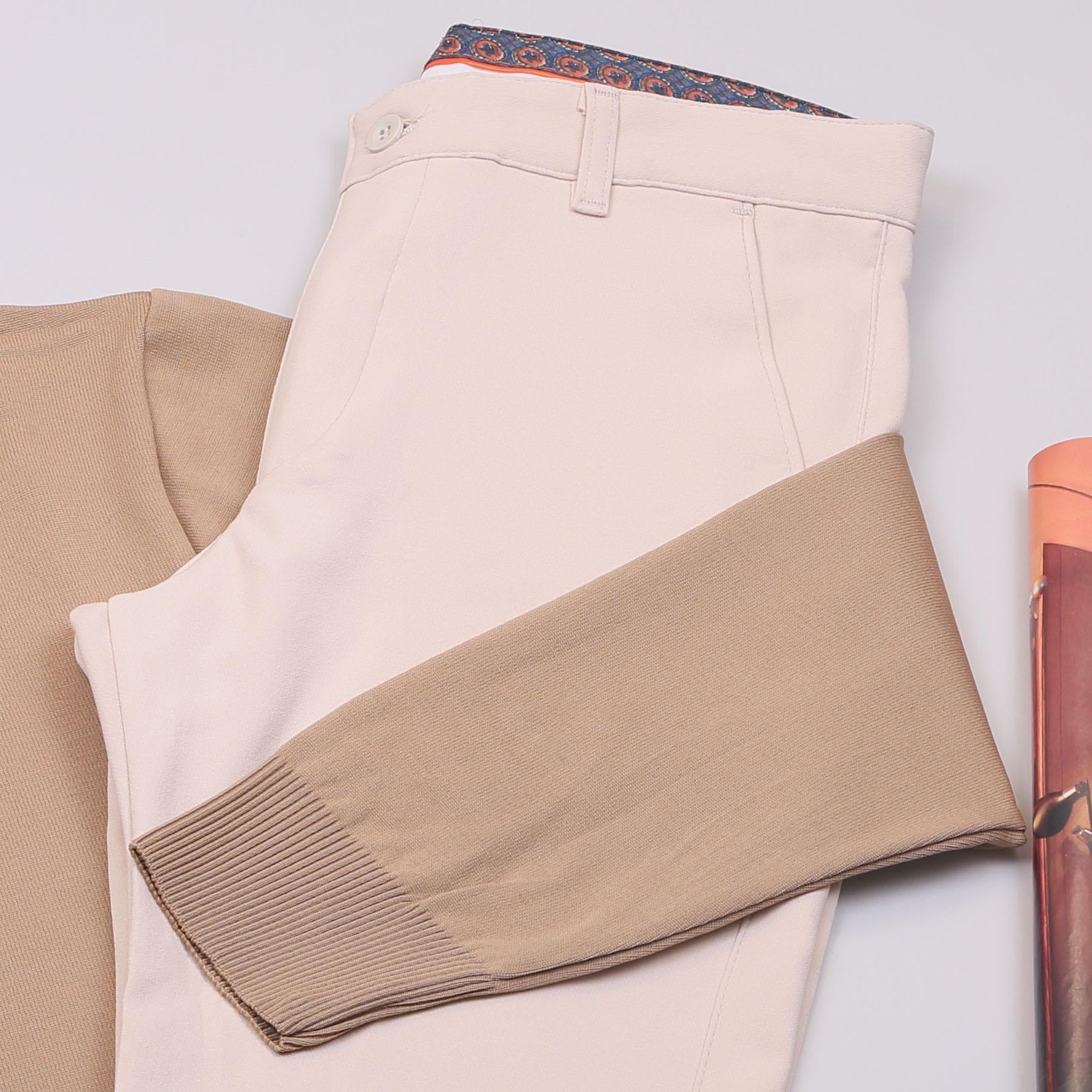 Bej Triko Polo Yaka Pantolon Ayakkabı Kombin