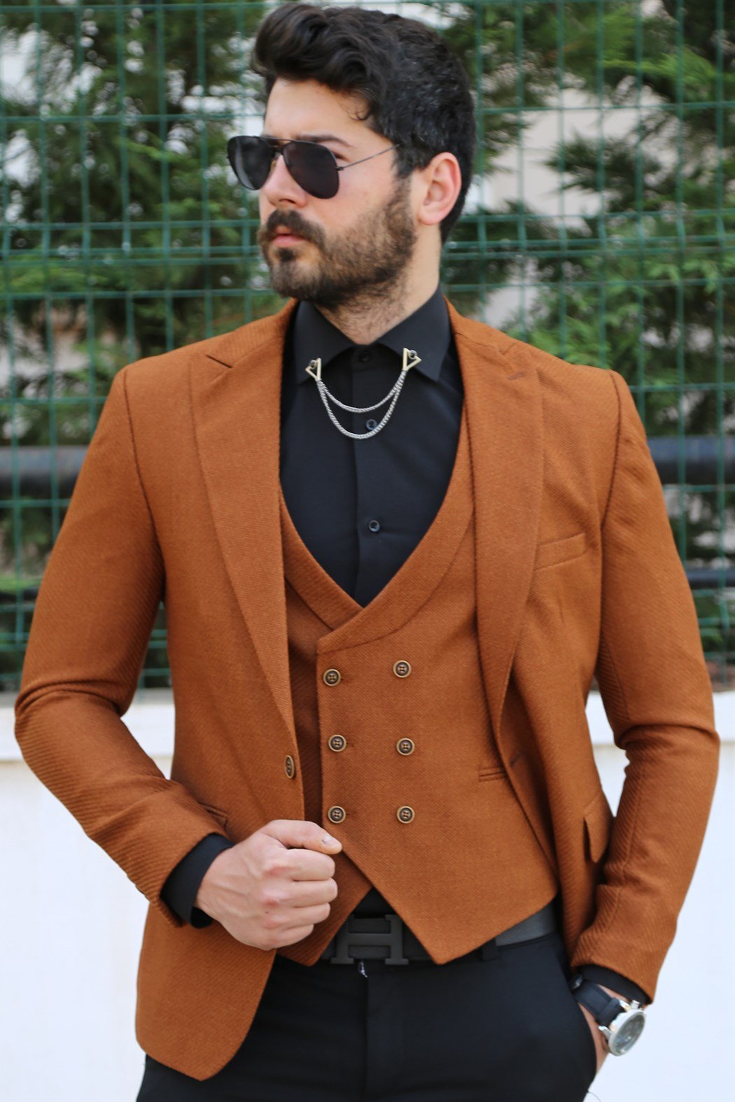 Taba Yelek Ceket Takım