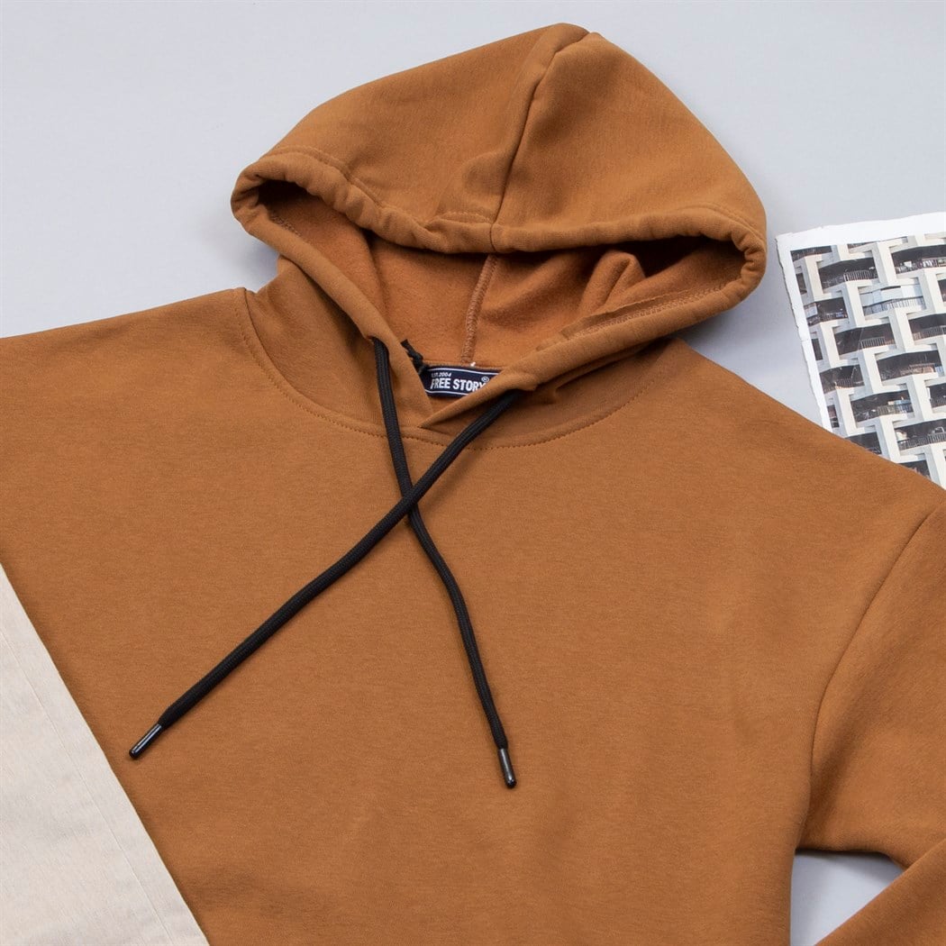 Tarçın Kapşonlu Sweat Pantolon Ayakkabı Kombin