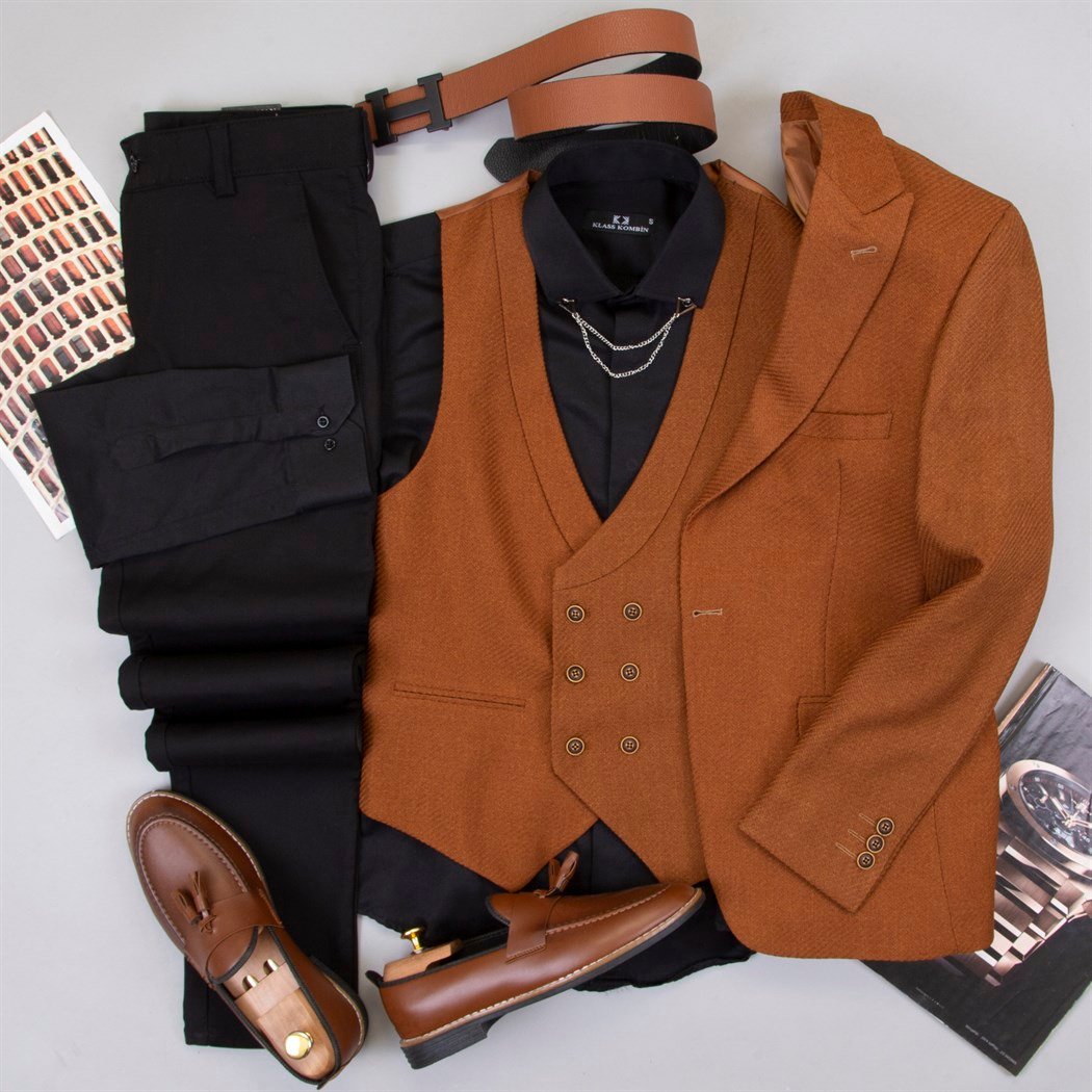 Tarçın Takım Elbise Kombini