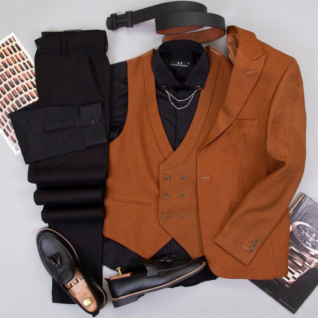 Tarçın Takım Elbise Kombini