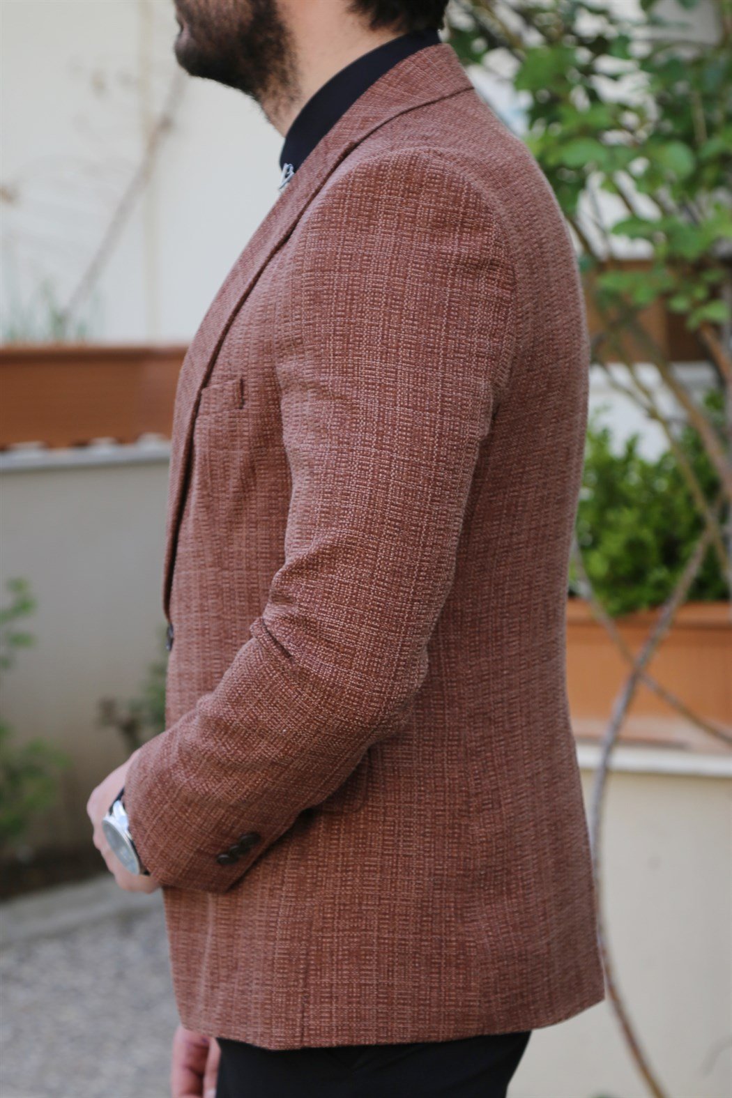 Tarçın Tek Düğme Blazer Ceket