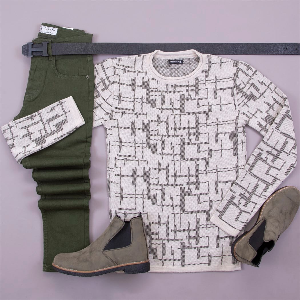 Triko Kazak Pantolon Bot Kombin