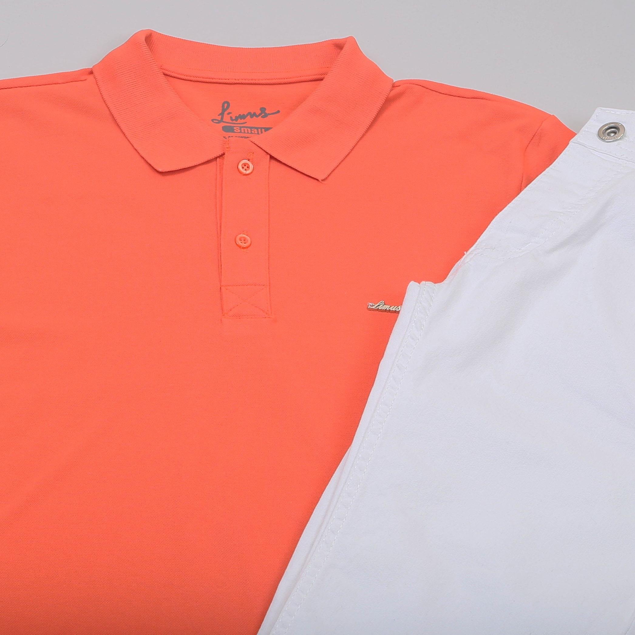 Turuncu Polo Yaka Tişört Pantolon Ayakkabı Kombin