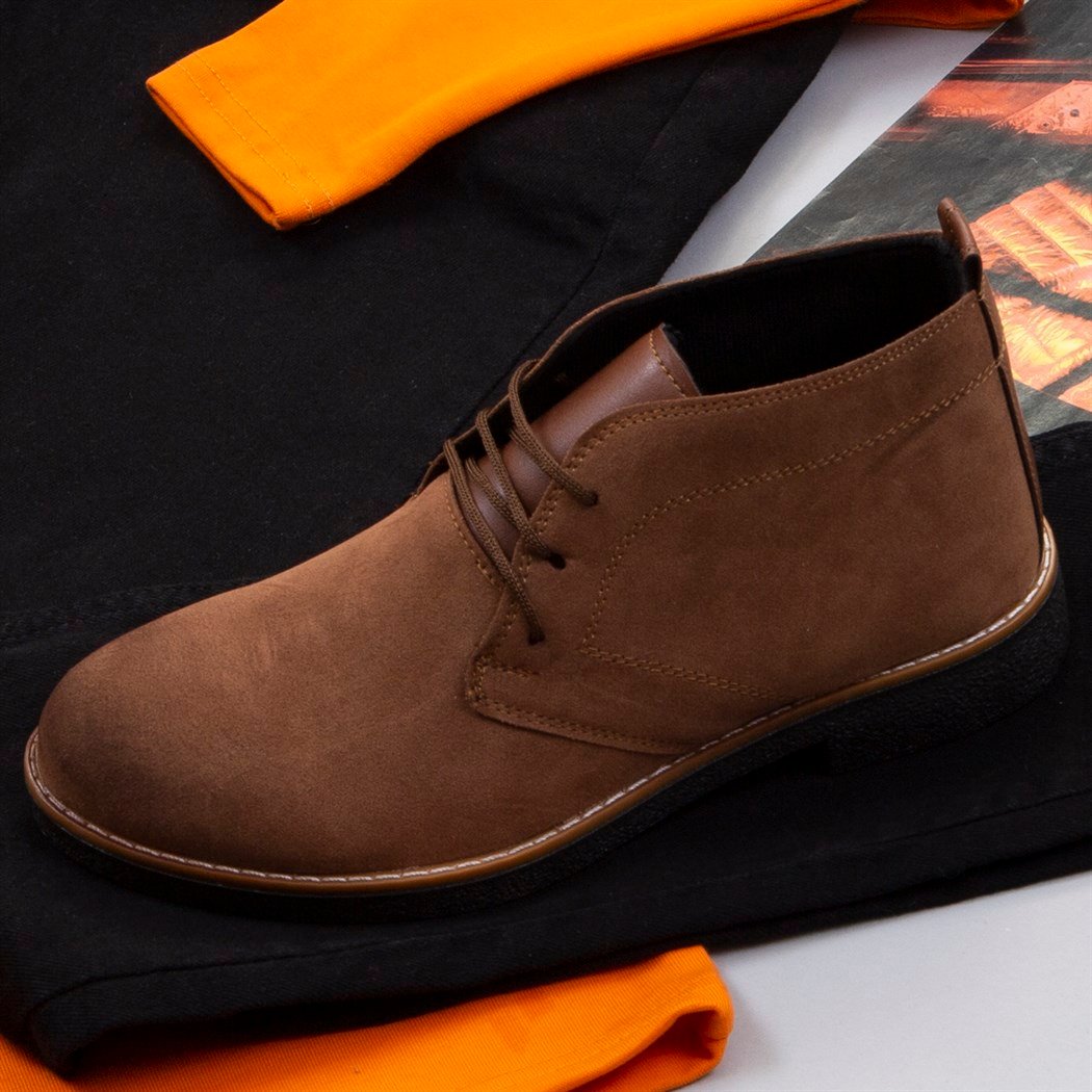 Uzun Kollu Turuncu Body Pantolon Bot Kombin