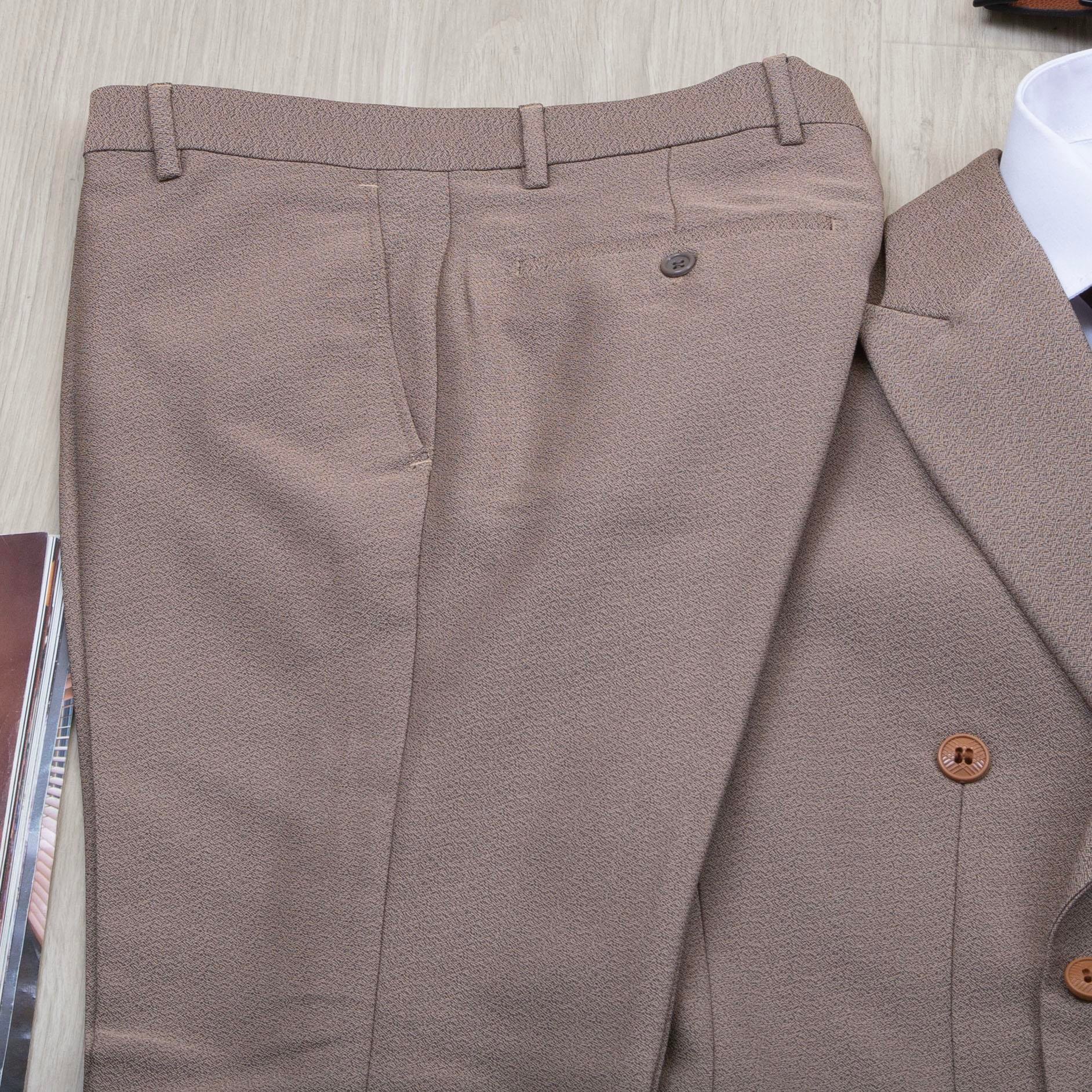 Vizon Kırçıllı Kruvaze Takım Elbise Kombini