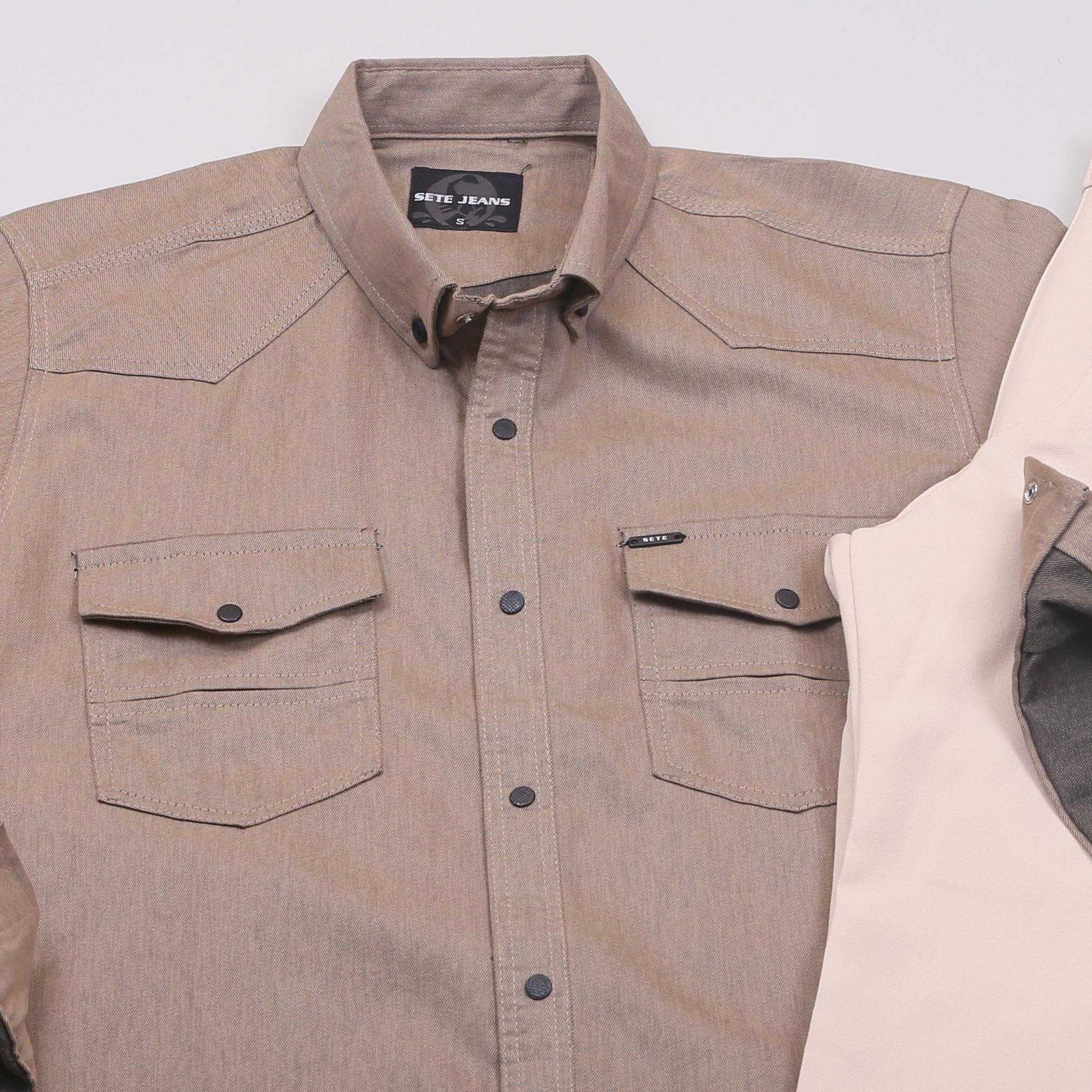 Vizon Pamuklu Kot Gömlek Tişört Pantolon Ayakkabı Kombin