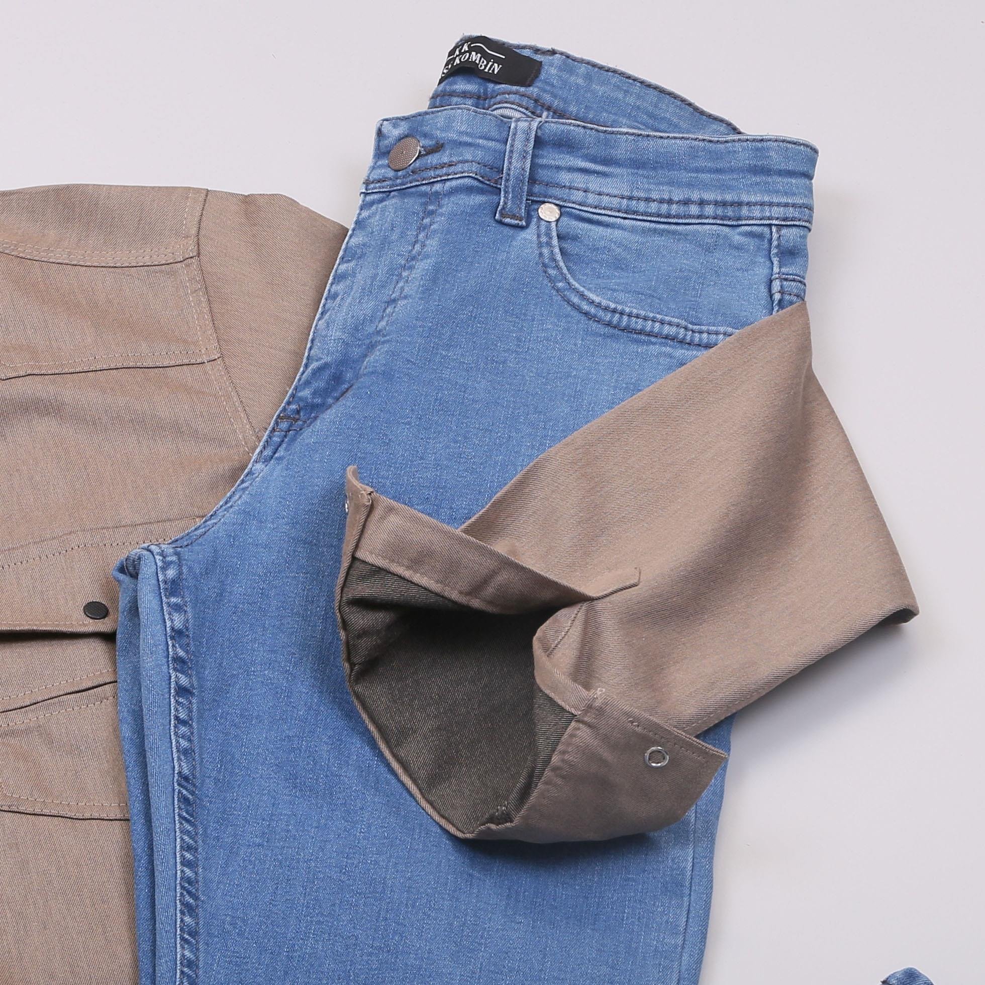 Vizon Pamuklu Kot Gömlek Tişört Pantolon Ayakkabı Kombin