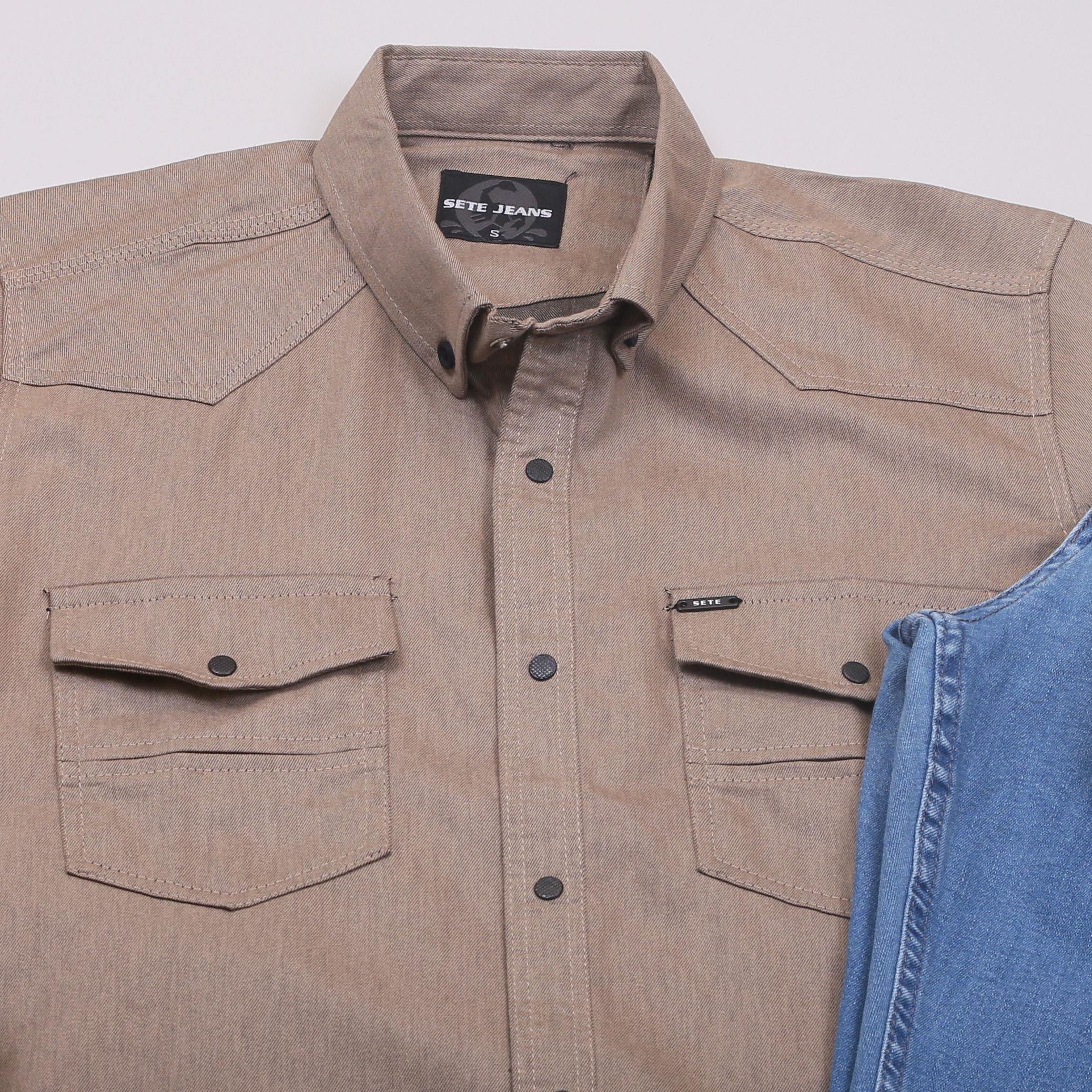 Vizon Pamuklu Kot Gömlek Tişört Pantolon Ayakkabı Kombin