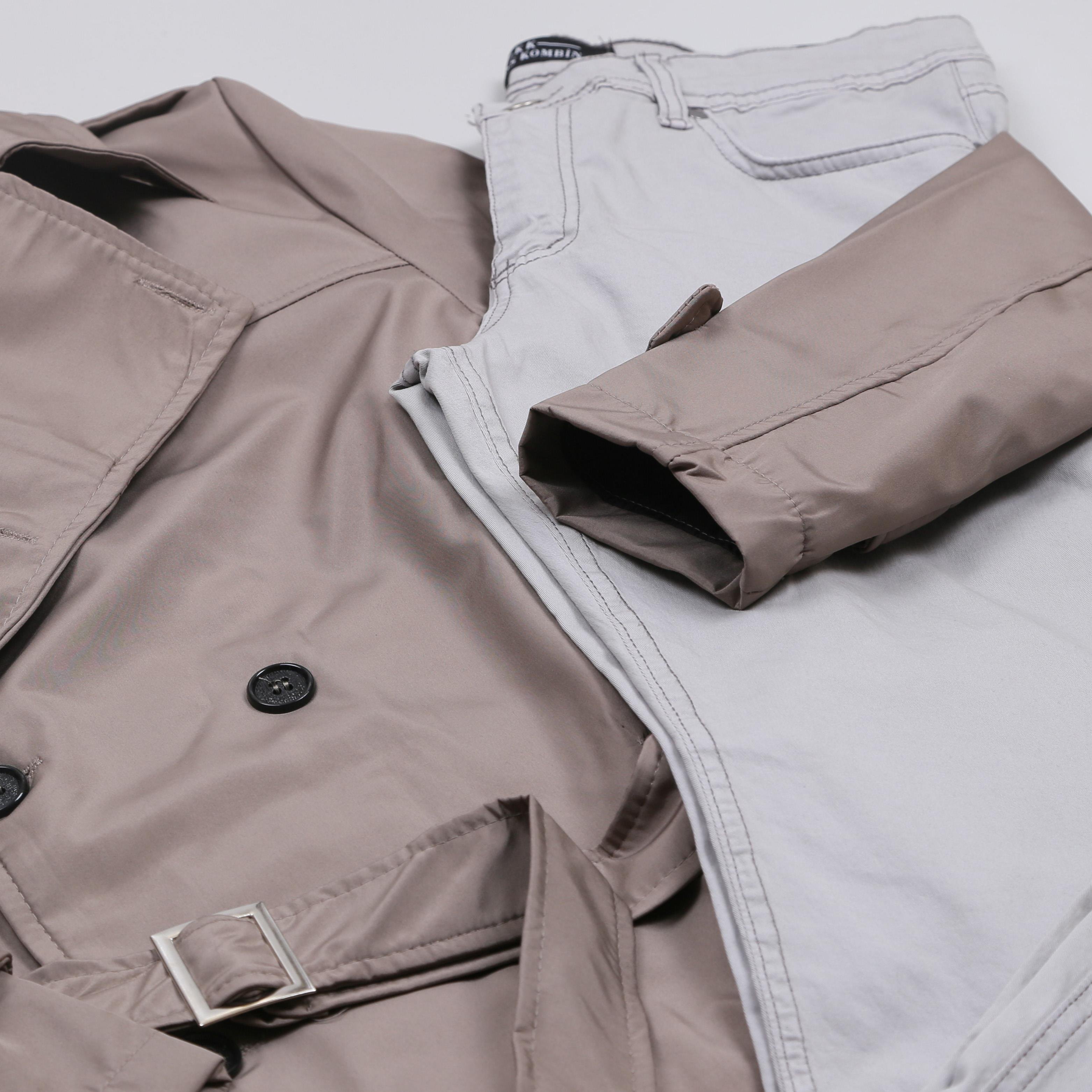 Vizon Trençkot Pantolon Ayakabı Kombini 