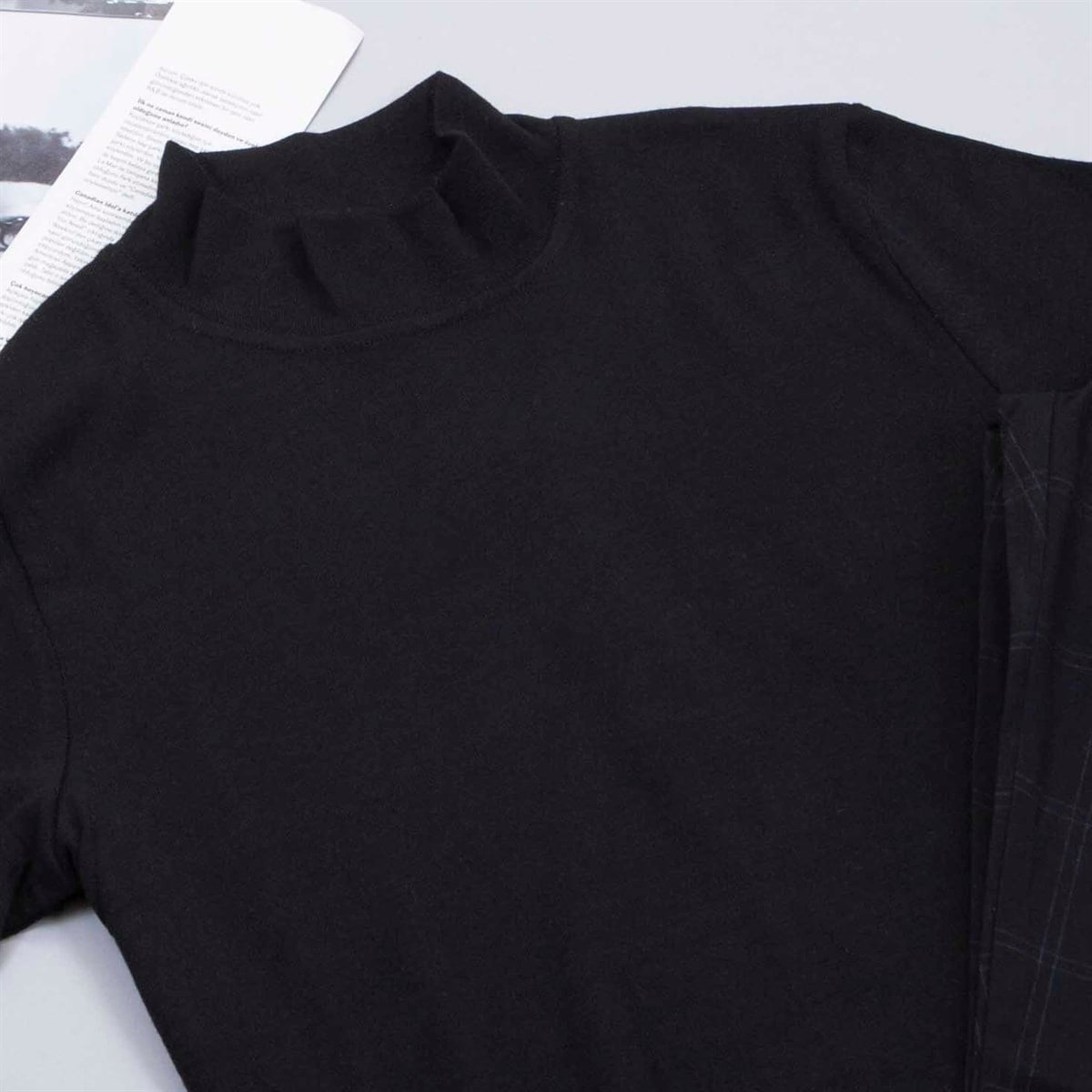 Yarım Boğazlı Body Pantolon Ayakkabı Kombin