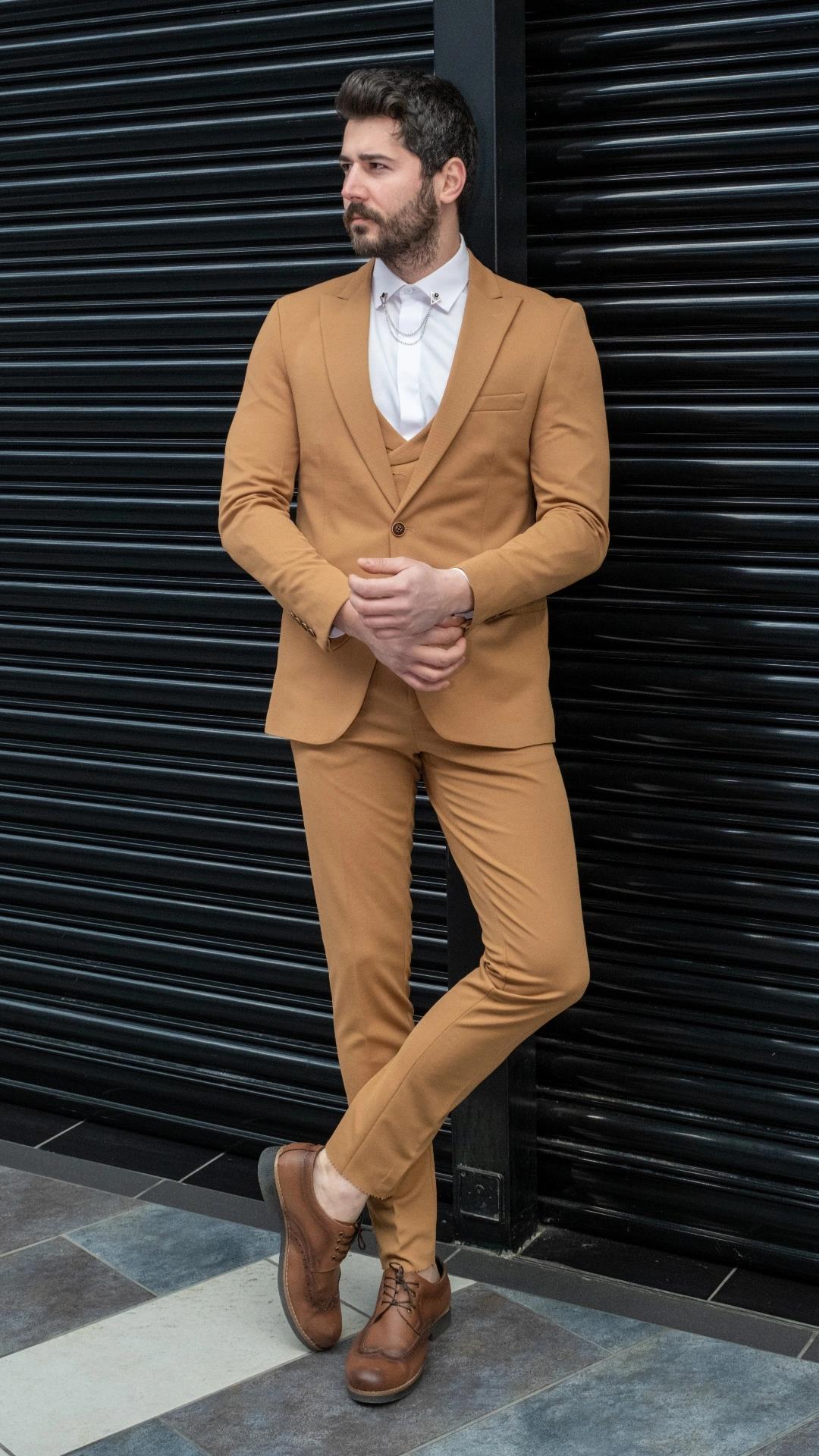 Yelek Ceket Pantolon 3'lü Set